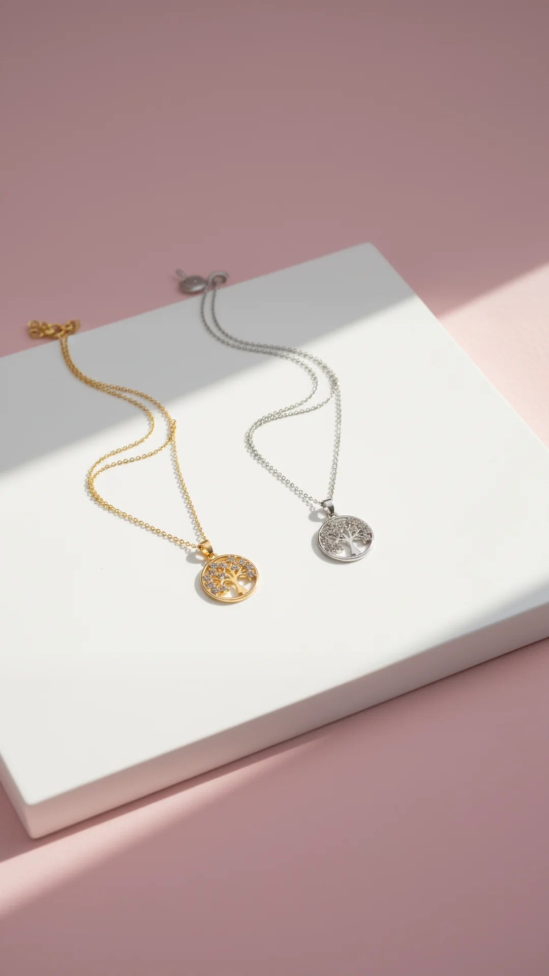 Tree Of Life Crystal Pendant Necklace