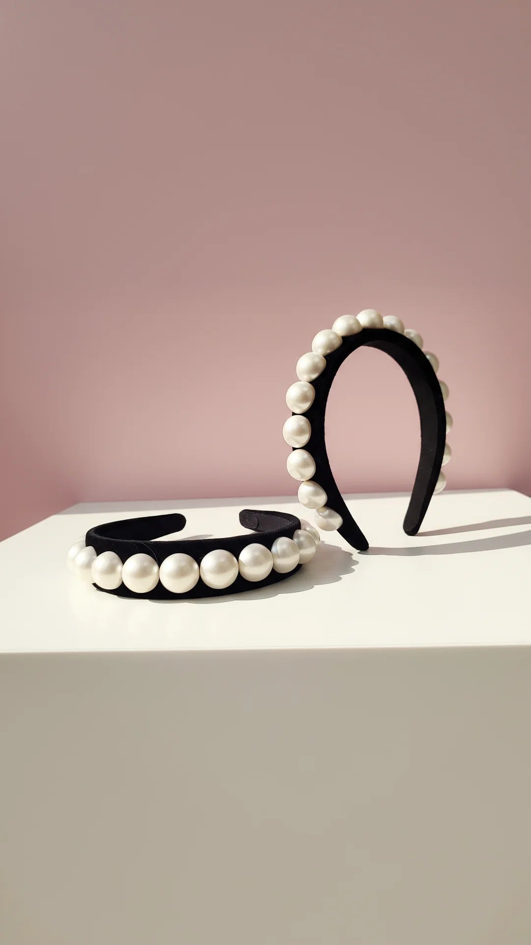 Women’s Velvet Pearl Statement Headband & Hair Band