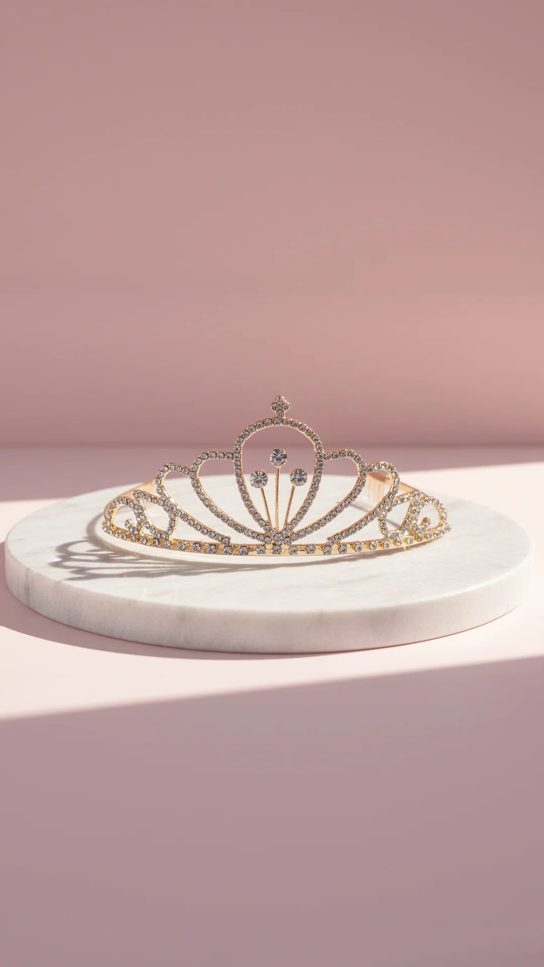 Curved Crystal Wedding Bridal Tiara Crown