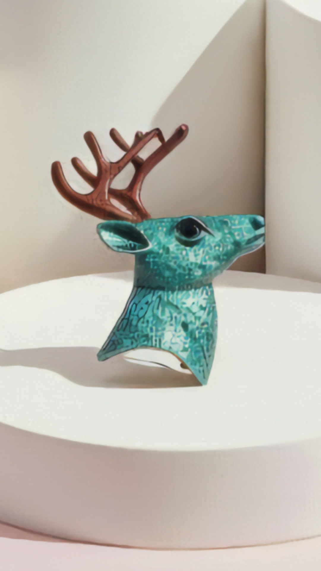 Reindeer Festive Brooch Pin