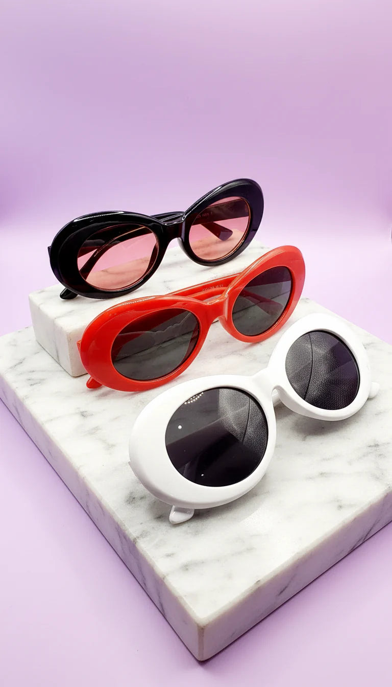 Oval Acrylic Frame Sunglasses Box of 20