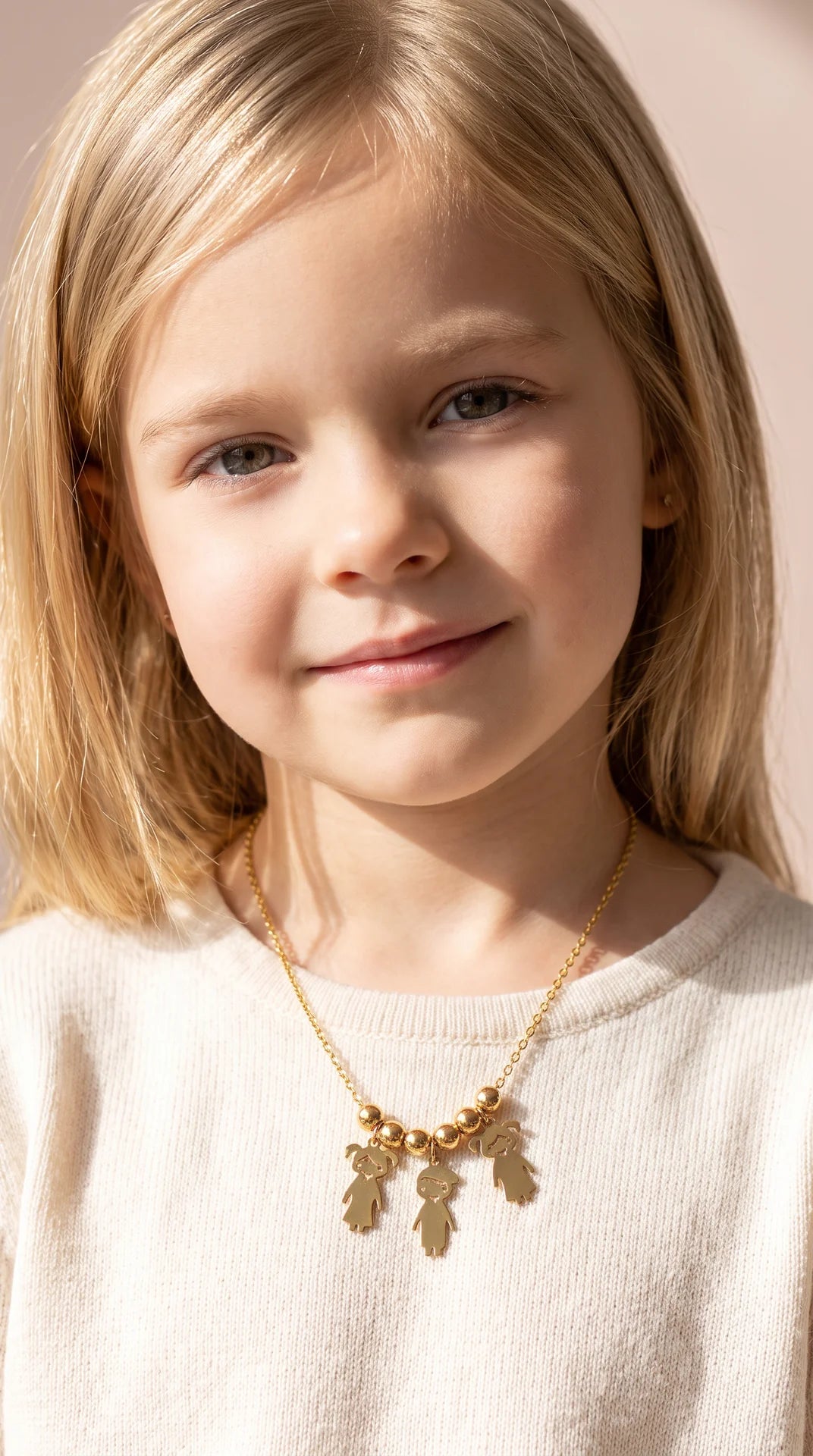 Boy & Girl Kids Charm Pendant Necklace