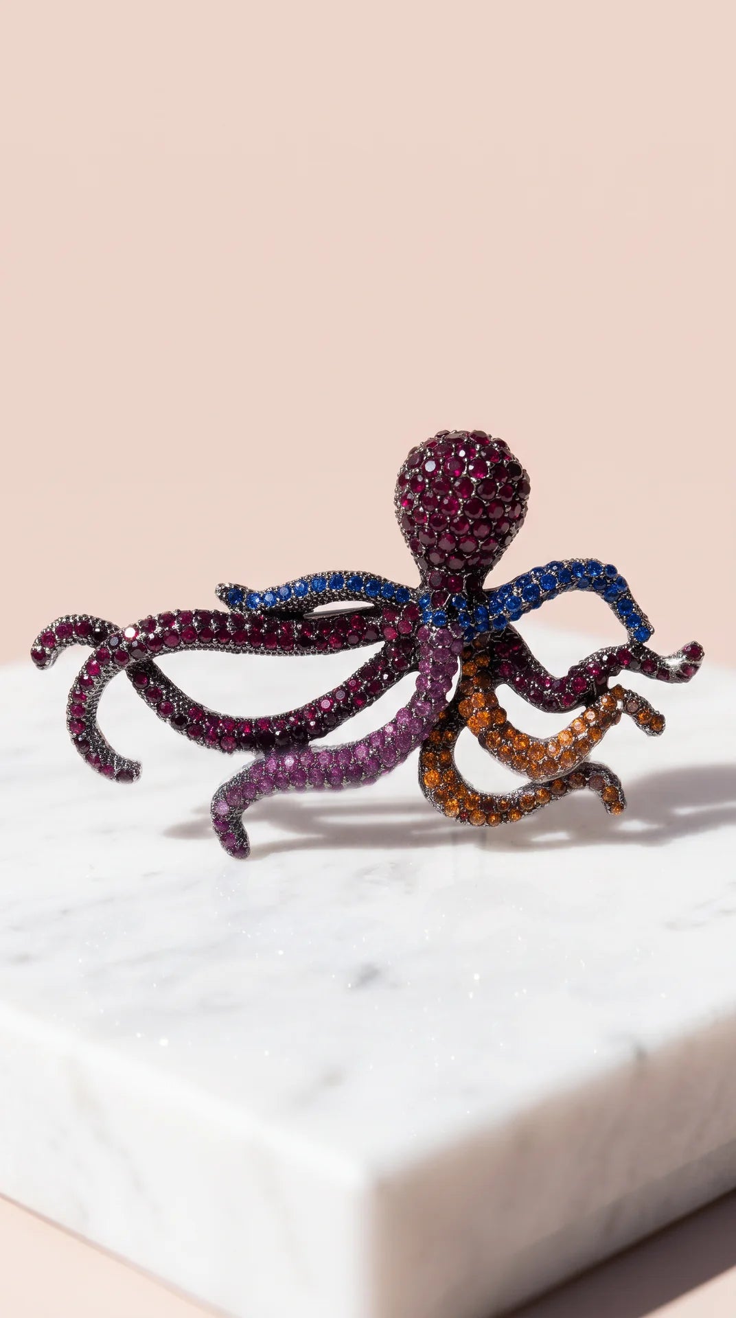 Octopus Crystal Brooch – Rhinestone Statement Brooch