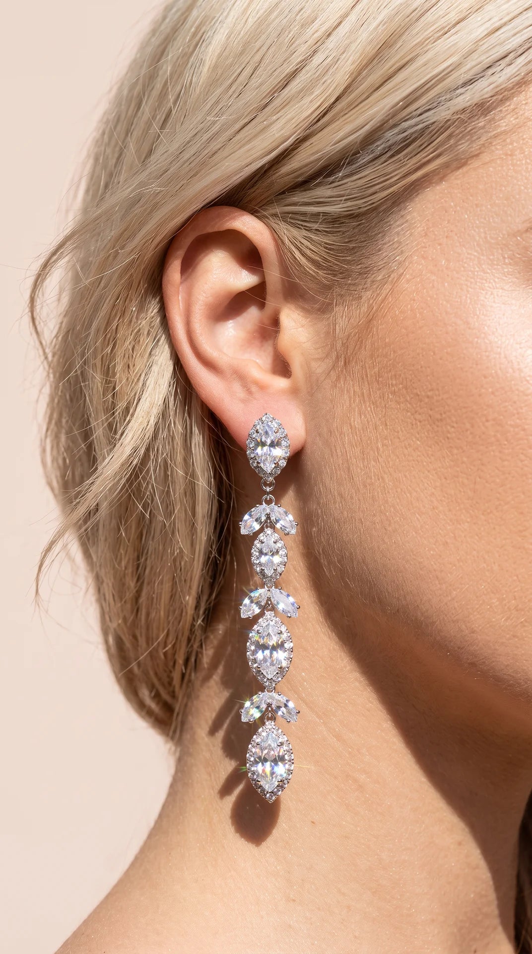 Marquise Crystal Drop & Dangle Statement Earrings