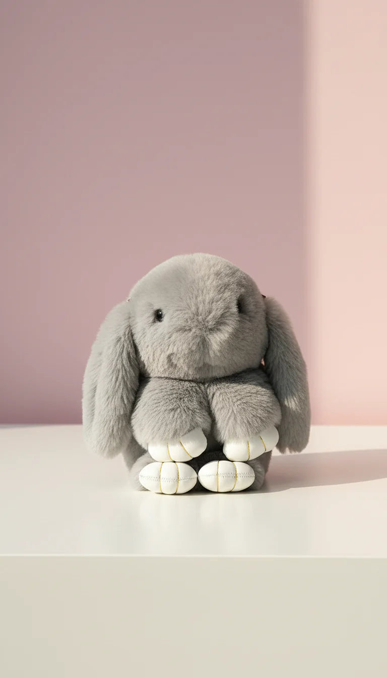 Deluxe Faux Fur Bunny Rabbit Backpack – Soft Plush Handbag