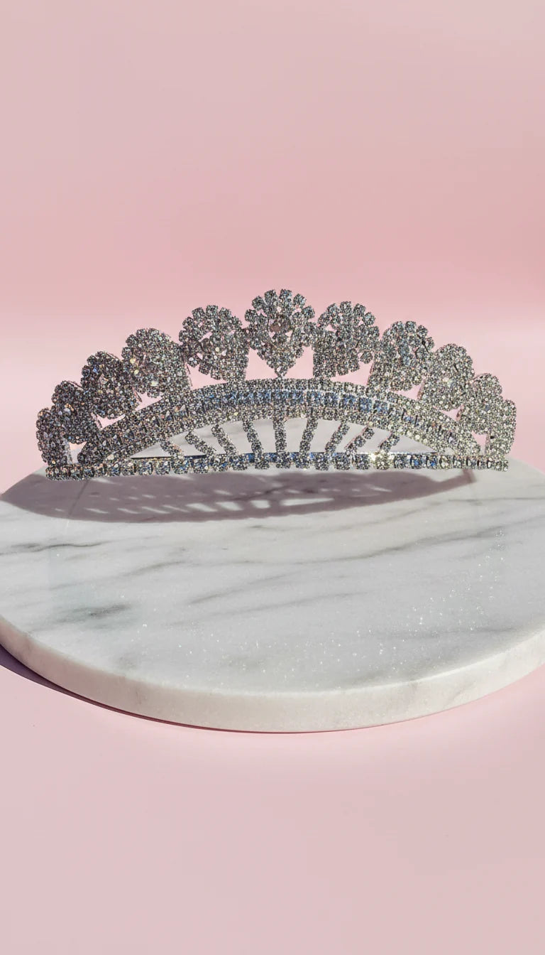 Oval Crystal Wedding Bridal Tiara Crown