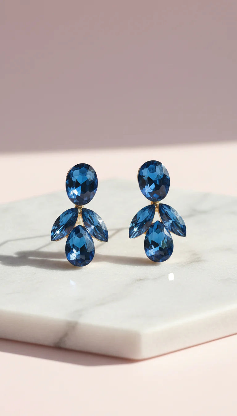 Layered Crystal Drop & Dangle Earrings