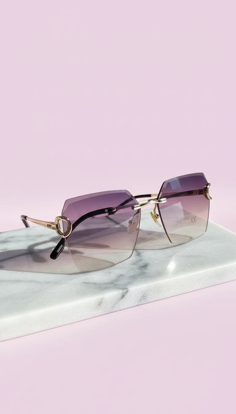 Rimless Retro Sunglasses Box of 12