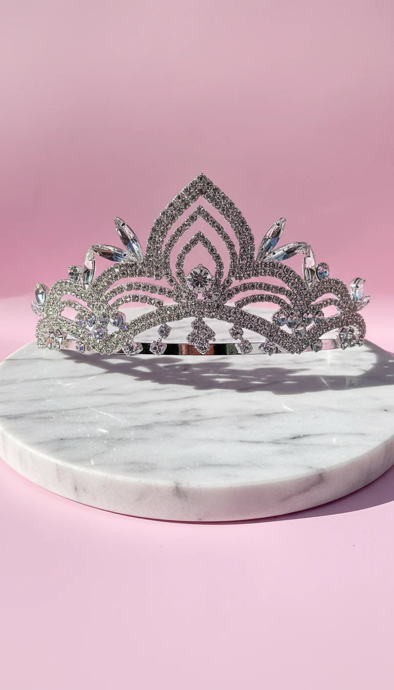 Layered Crystal Wedding Bridal Tiara Crown