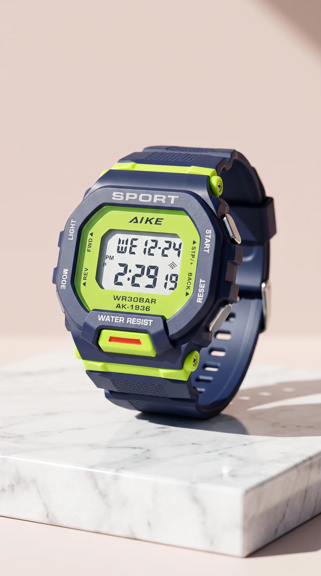 Sport Digital Watch – Water Resistant Casual Sports Watch