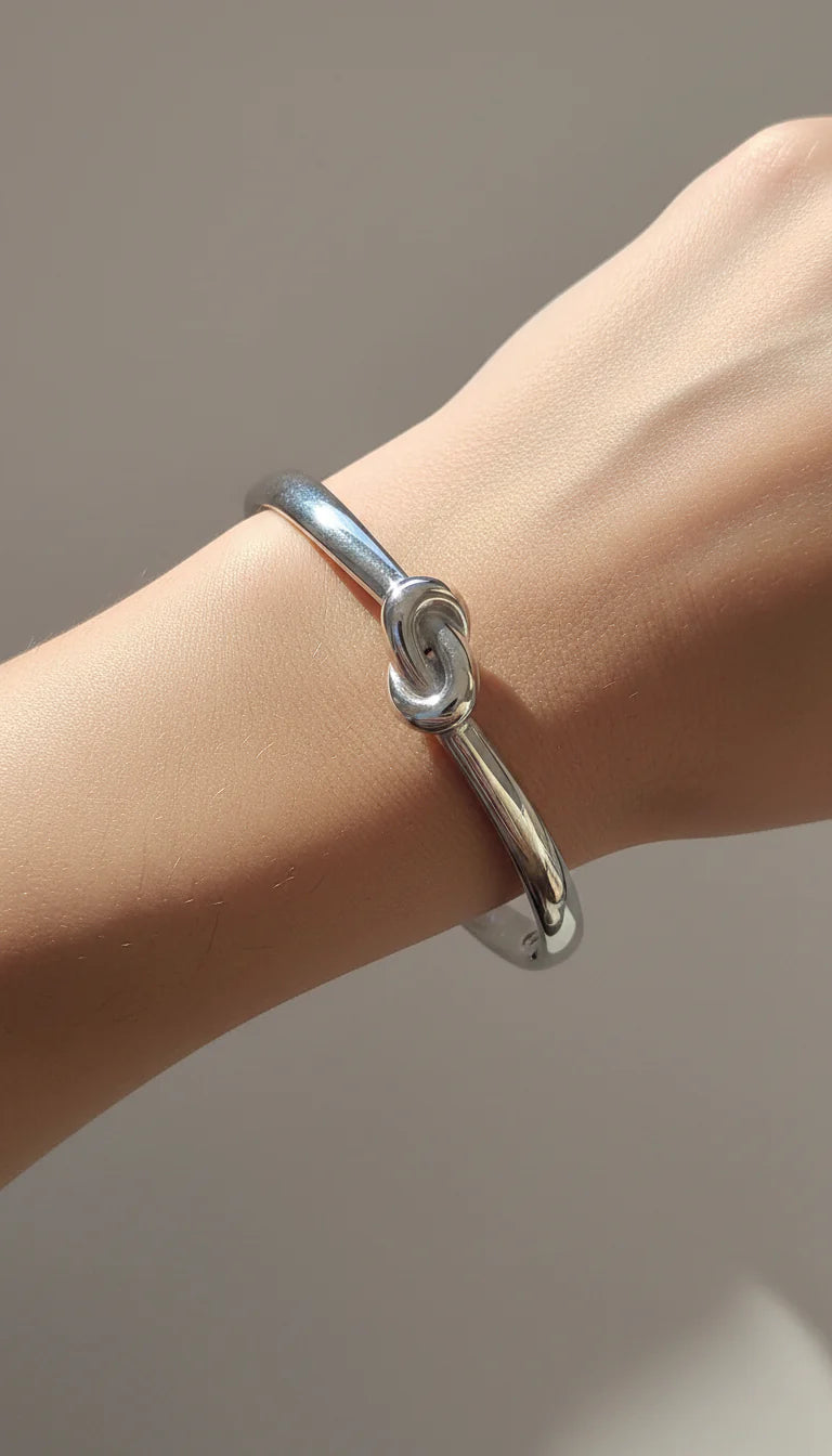 Love Knot Stainless Steel Bangle