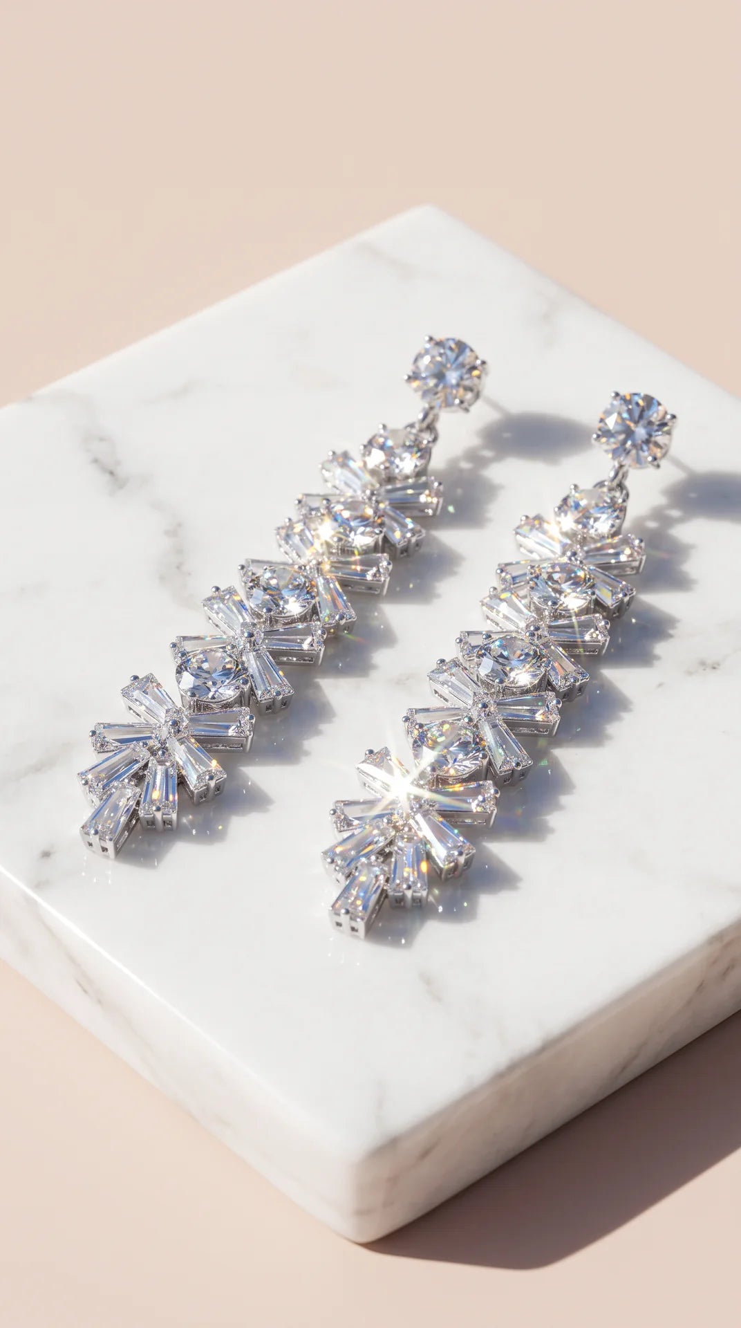 Exaggerated Crystal Drop & Dangle Statement Earrings