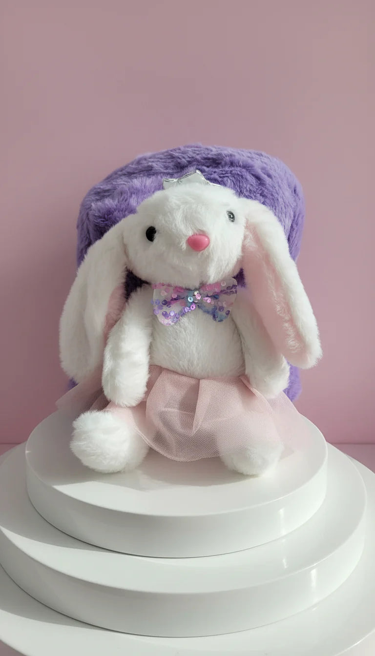 Lux Soft Bunny Rabbit Backpack – Faux Fur Plush Bag