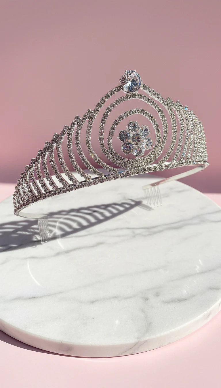 Flower Crystal Wedding Bridal Tiara Crown