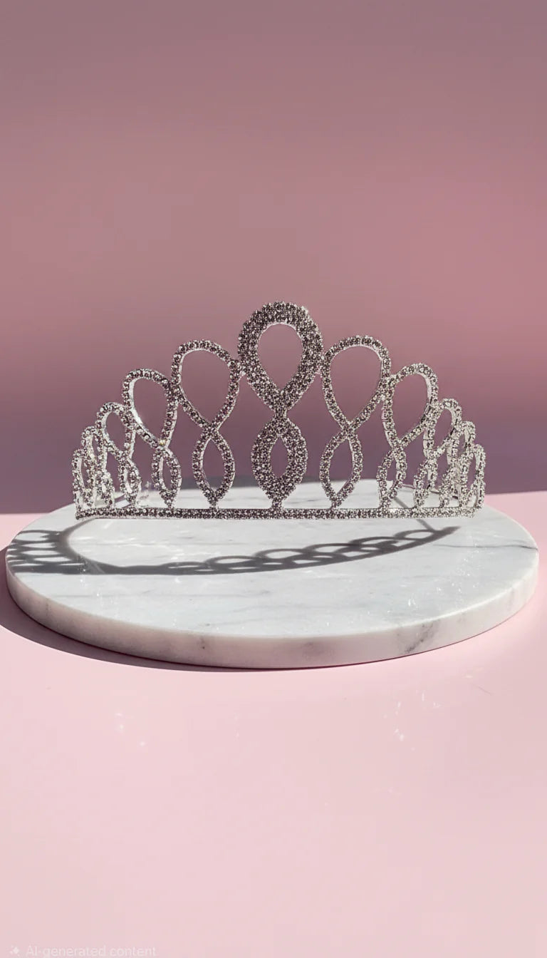 Oval Crystal Wedding Bridal Tiara Crown