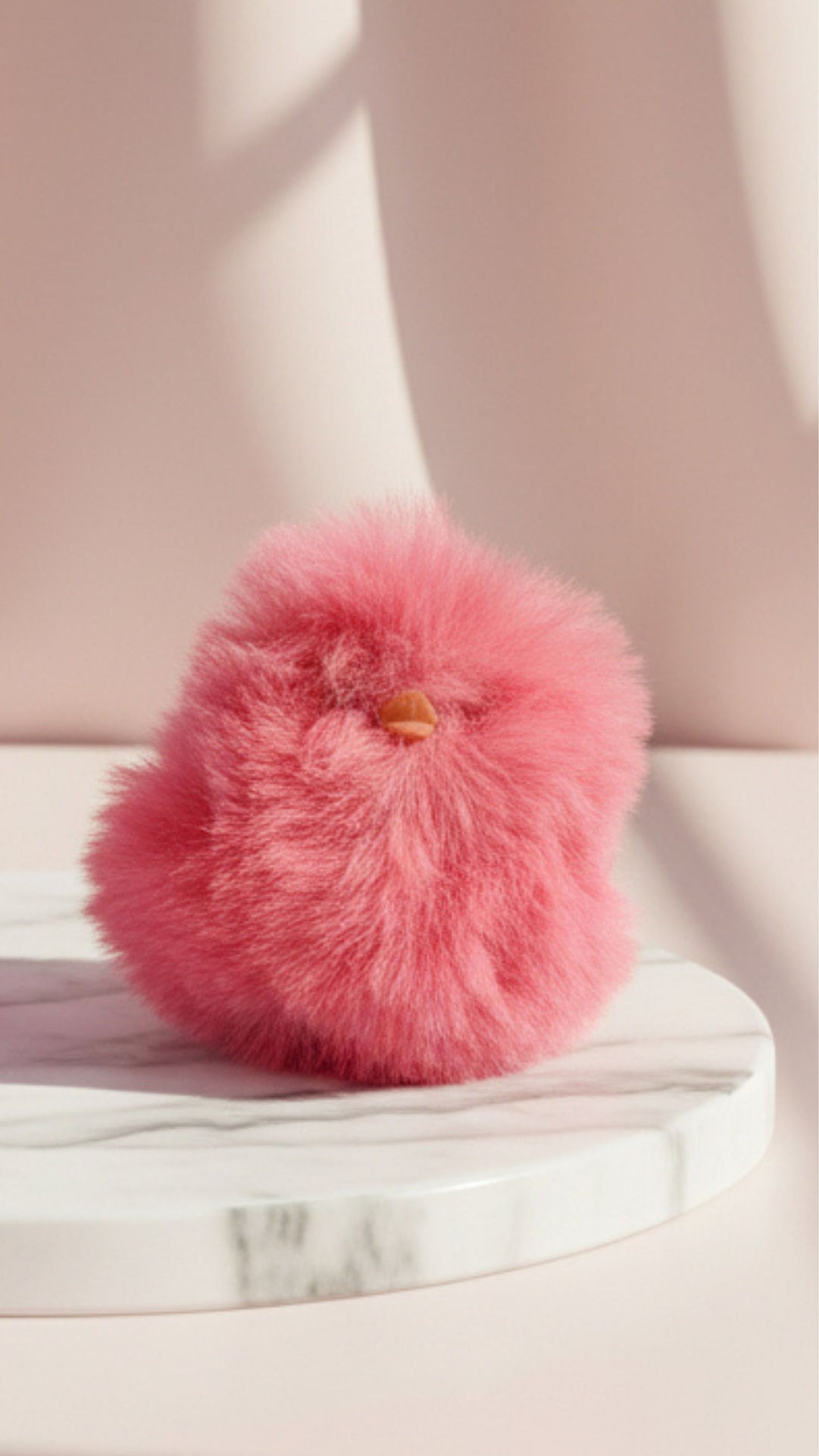 Fluffy Chick Key Ring & Bag Charm