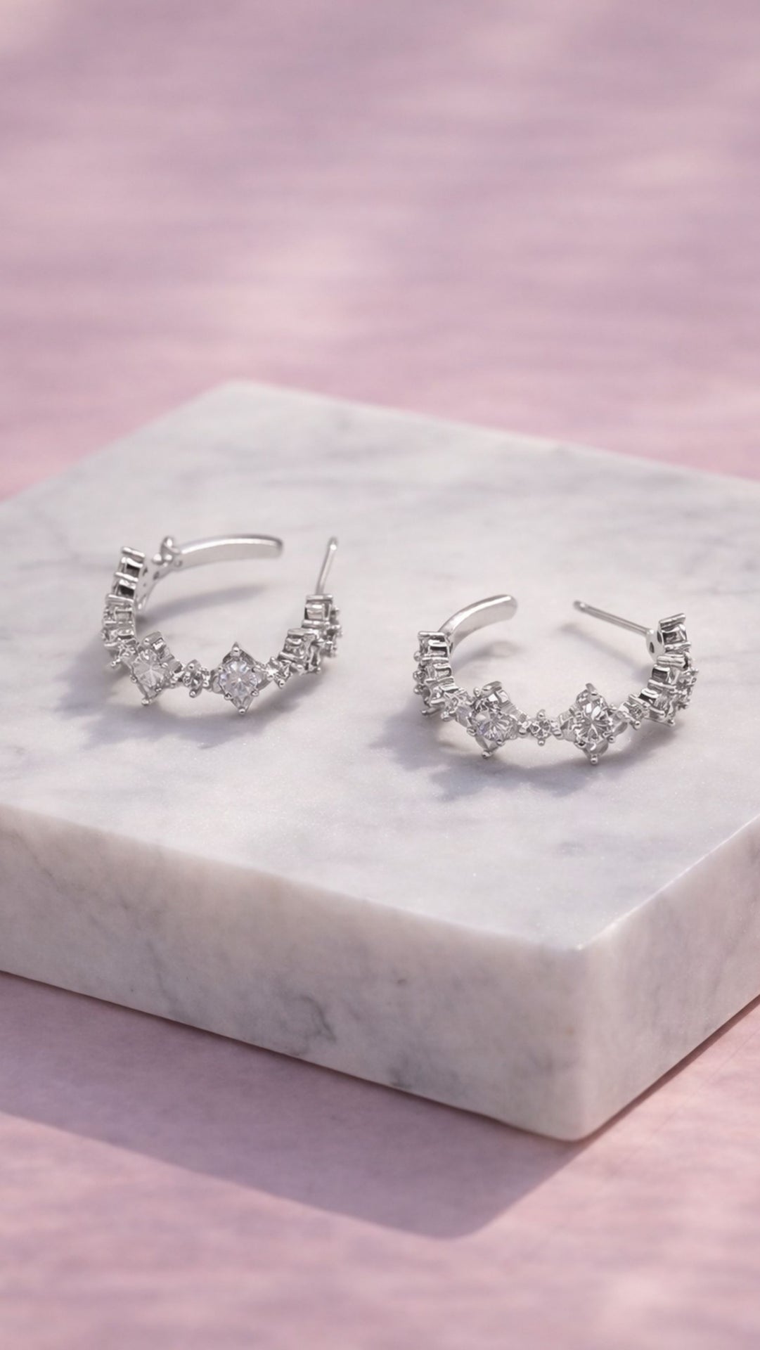 Huggie Crystal Stud Earrings