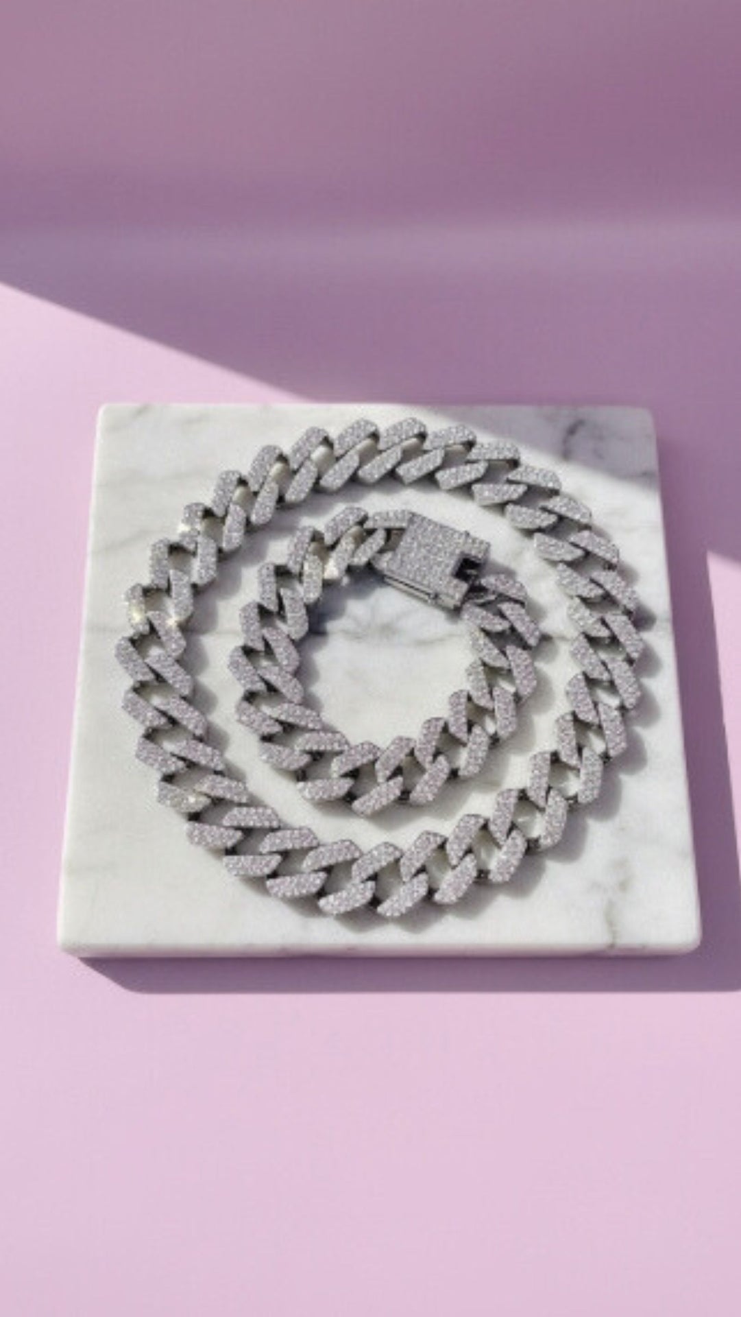 Waterproof Cuban Link Stainless Steel Chain Necklace