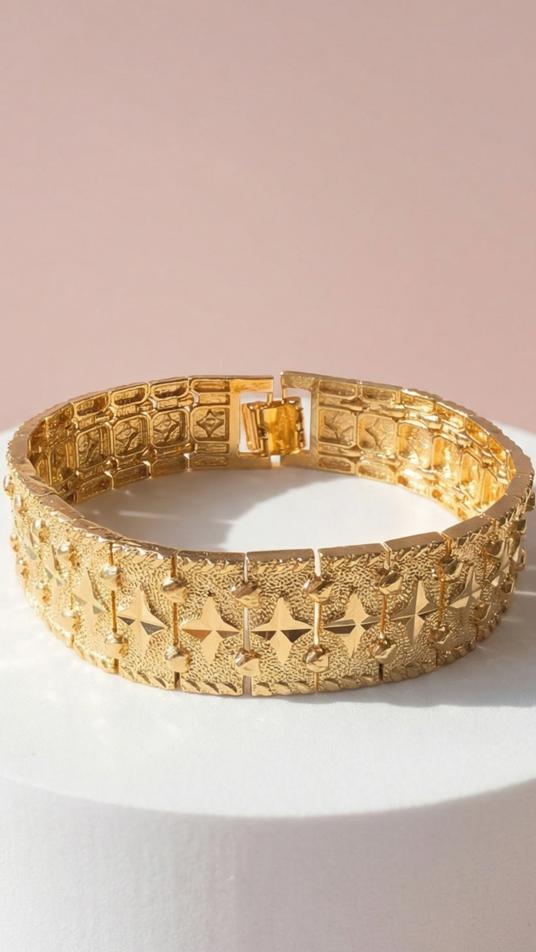 24k Gold Plated Star Link Bracelet
