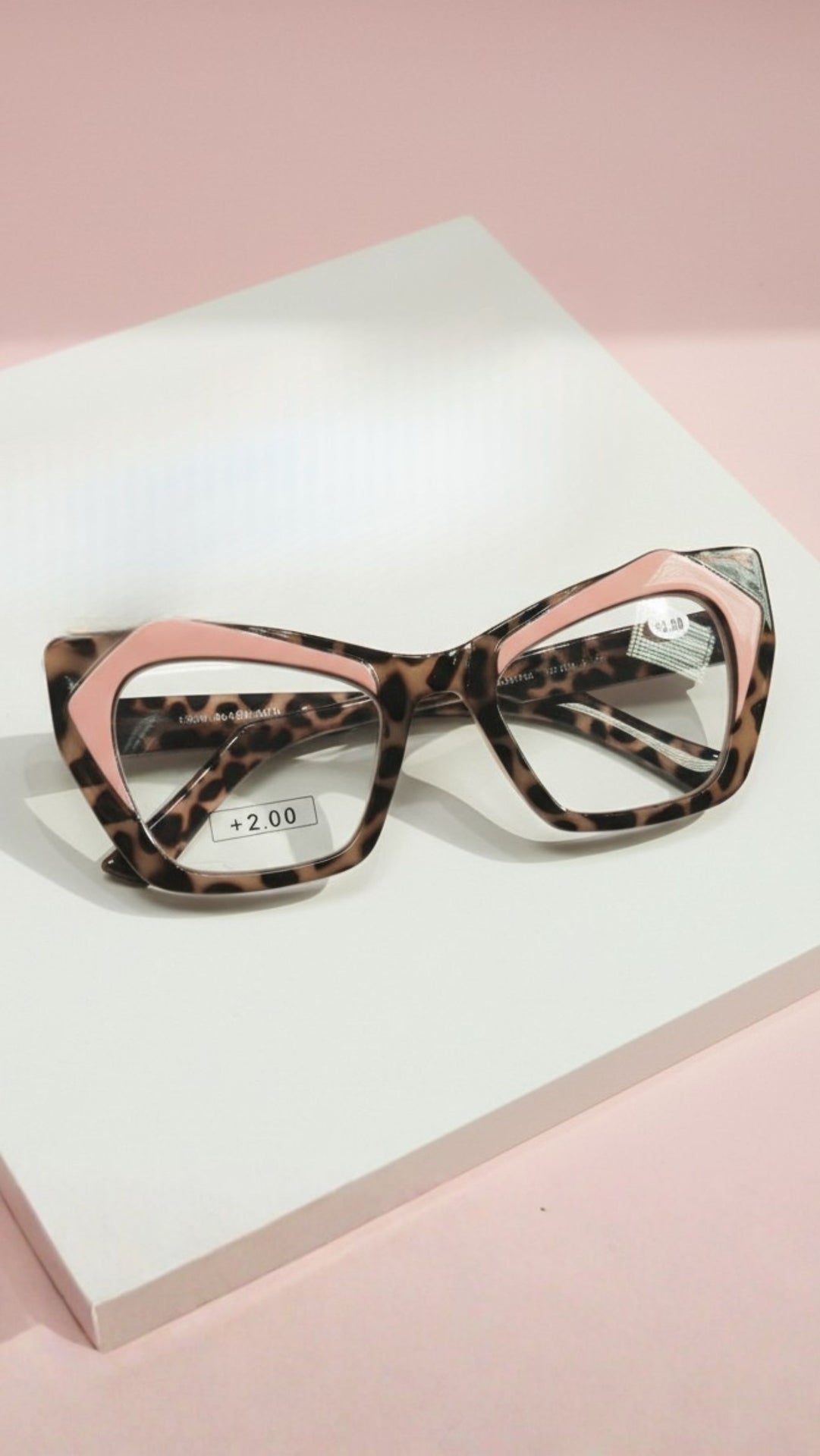 Cat Eye Leopard Print Reading Glasses