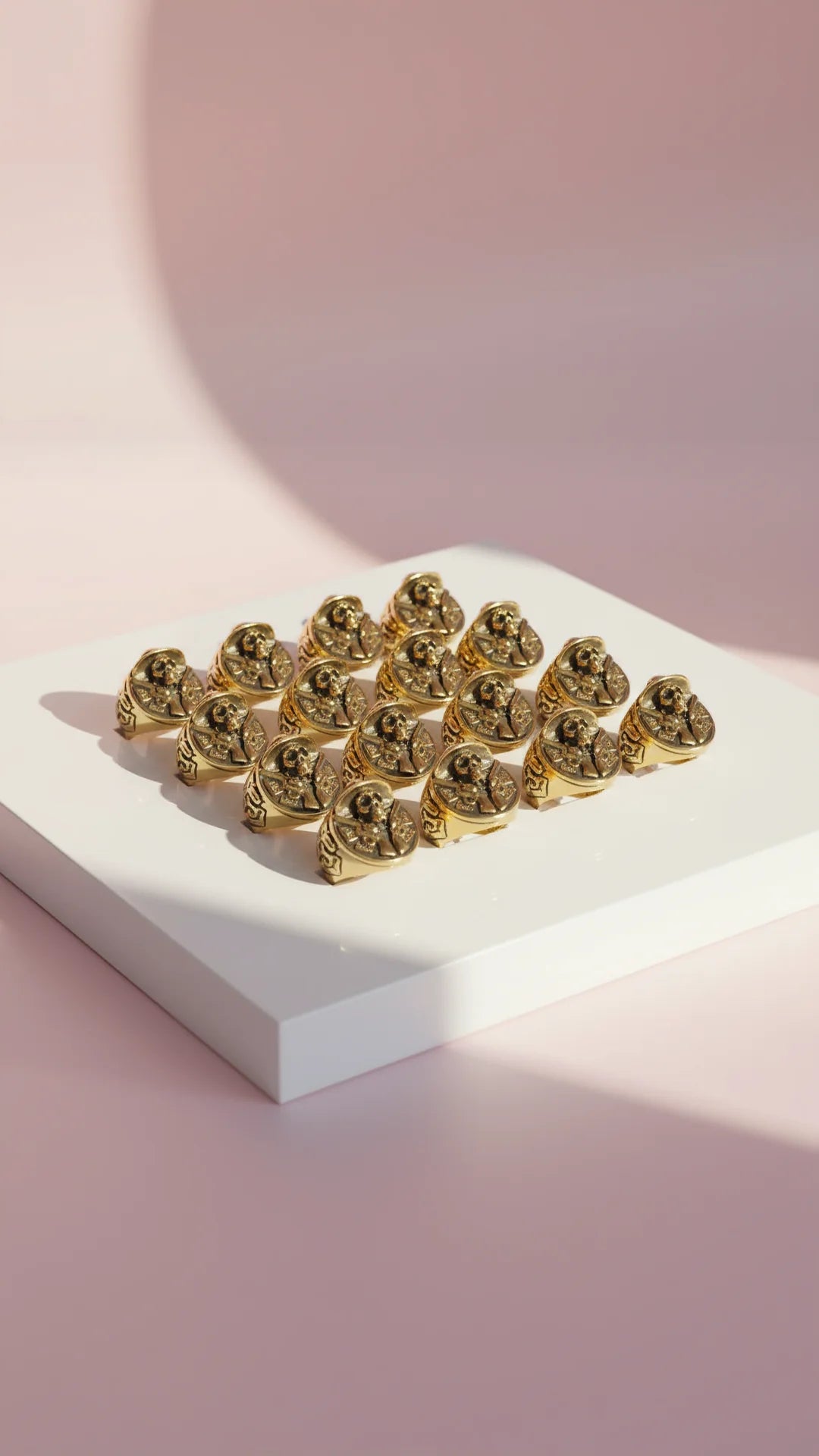 Waterproof Stainless Steel Wild West Skeleton Men's Biker Ring