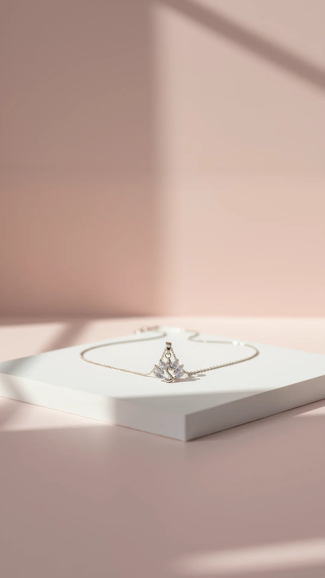 Swan Crystal Pendant Necklace