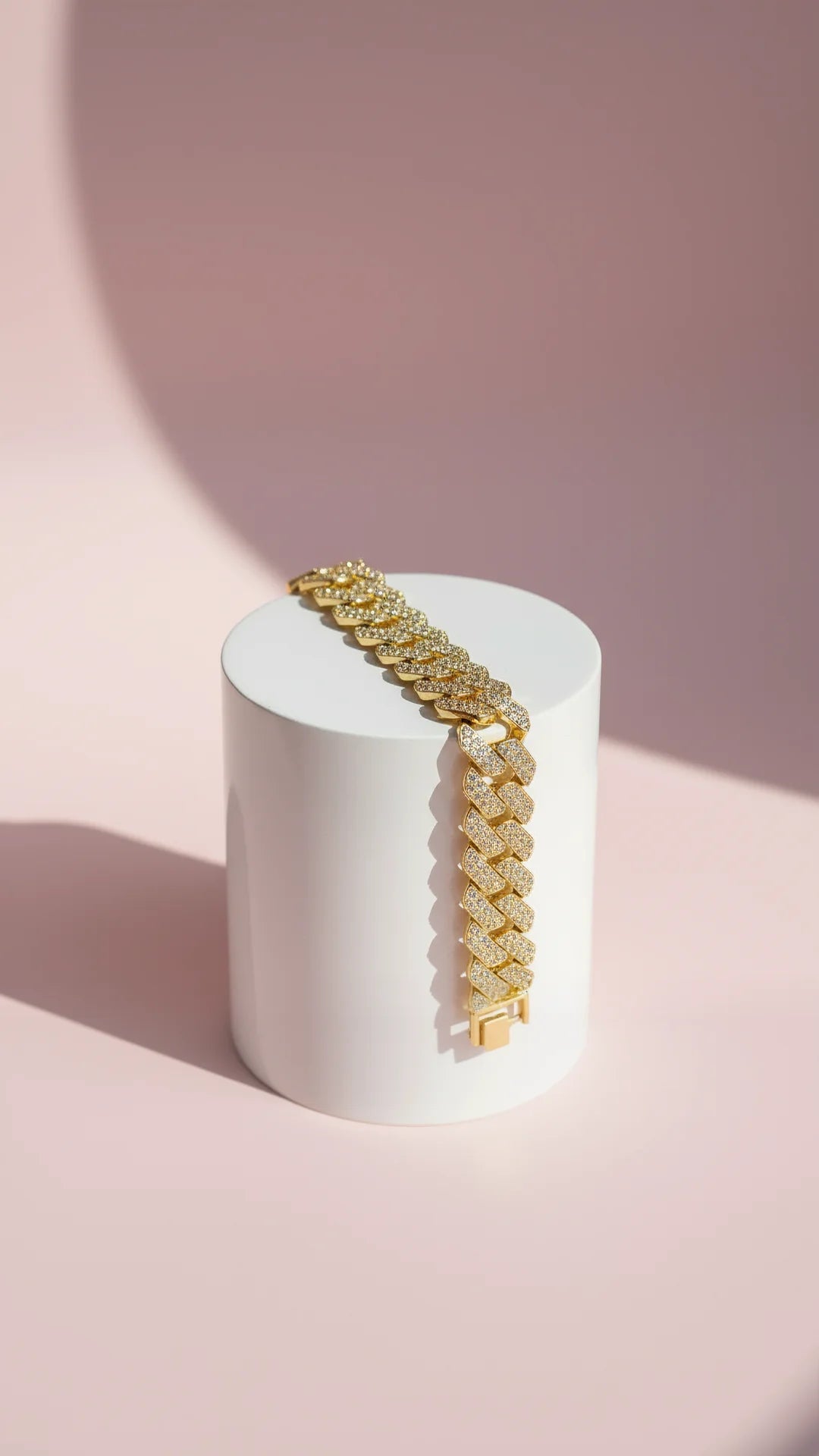 Magnum XL Stainless Steel Crystal Bracelet Chain