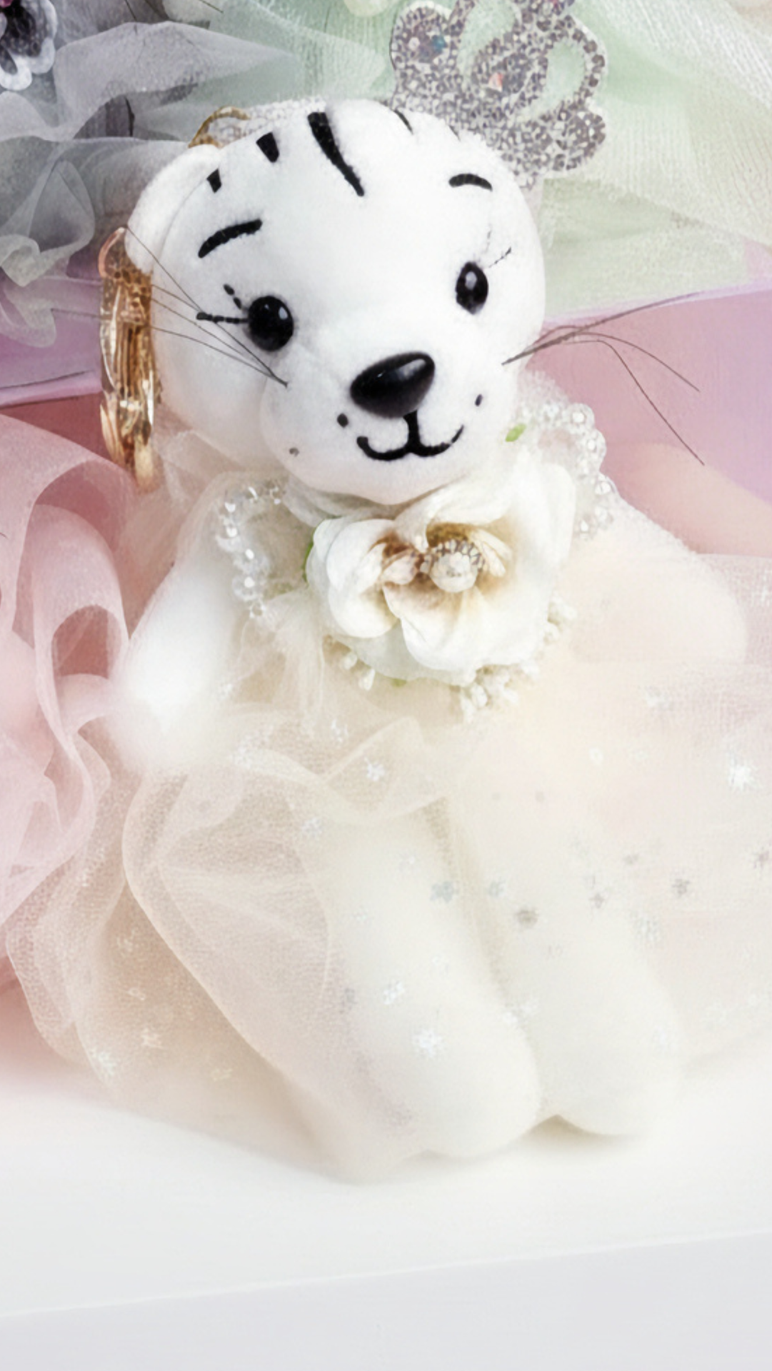 Mini Softie Squad Tiger Bag Charm Key Ring & Bag Charm