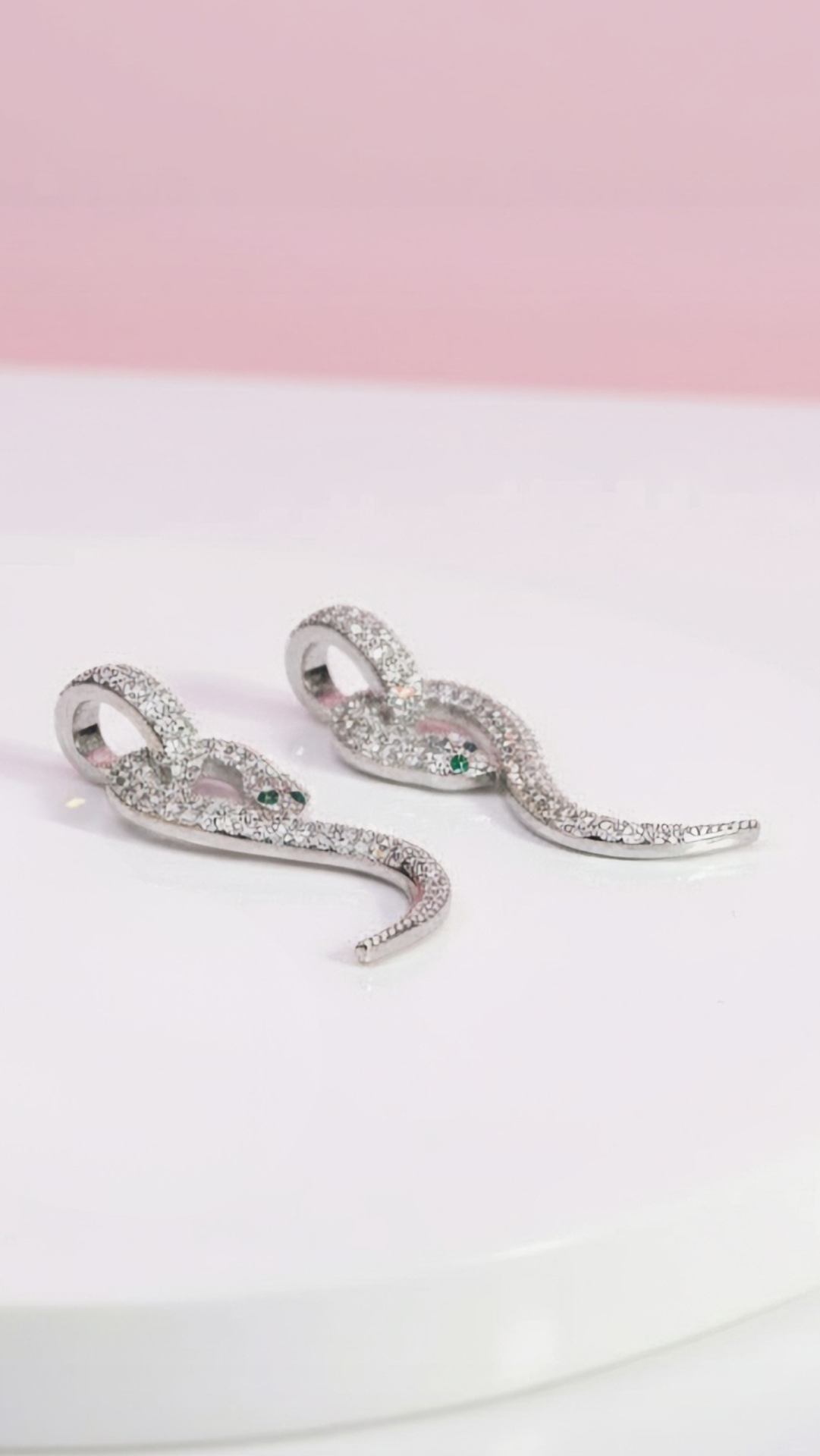 Luxe Pavé Crystal Serpent Drop & Dangle Earrings