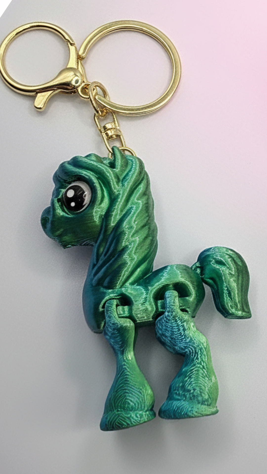 3D Printed Fantasy Flexi Horse : Bioplastic Fidget Key Ring