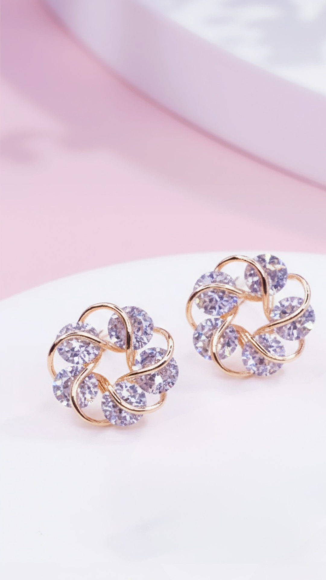 Eternal Crystal Stud Earrings