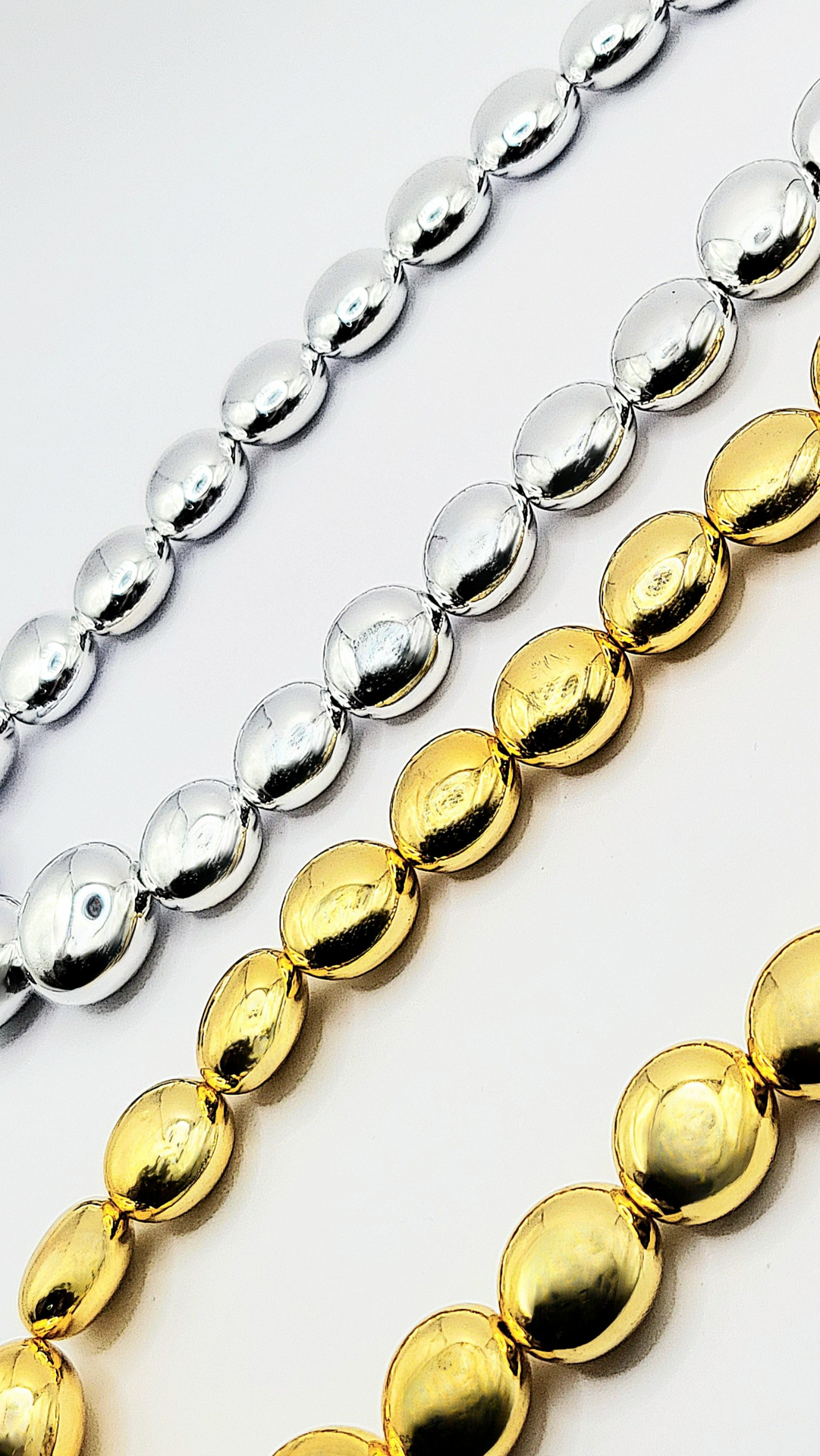 Bold Dome Ball Link Necklace