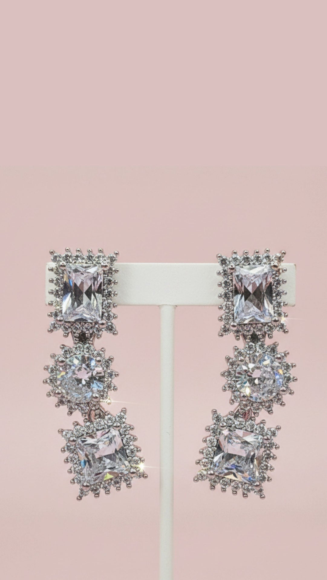 Luxe Multi Shape Crystal Earrings