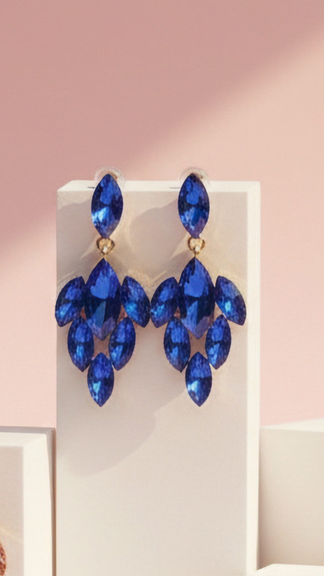 Marquise Cut Layered Crystal Drop & Dangle Earrings