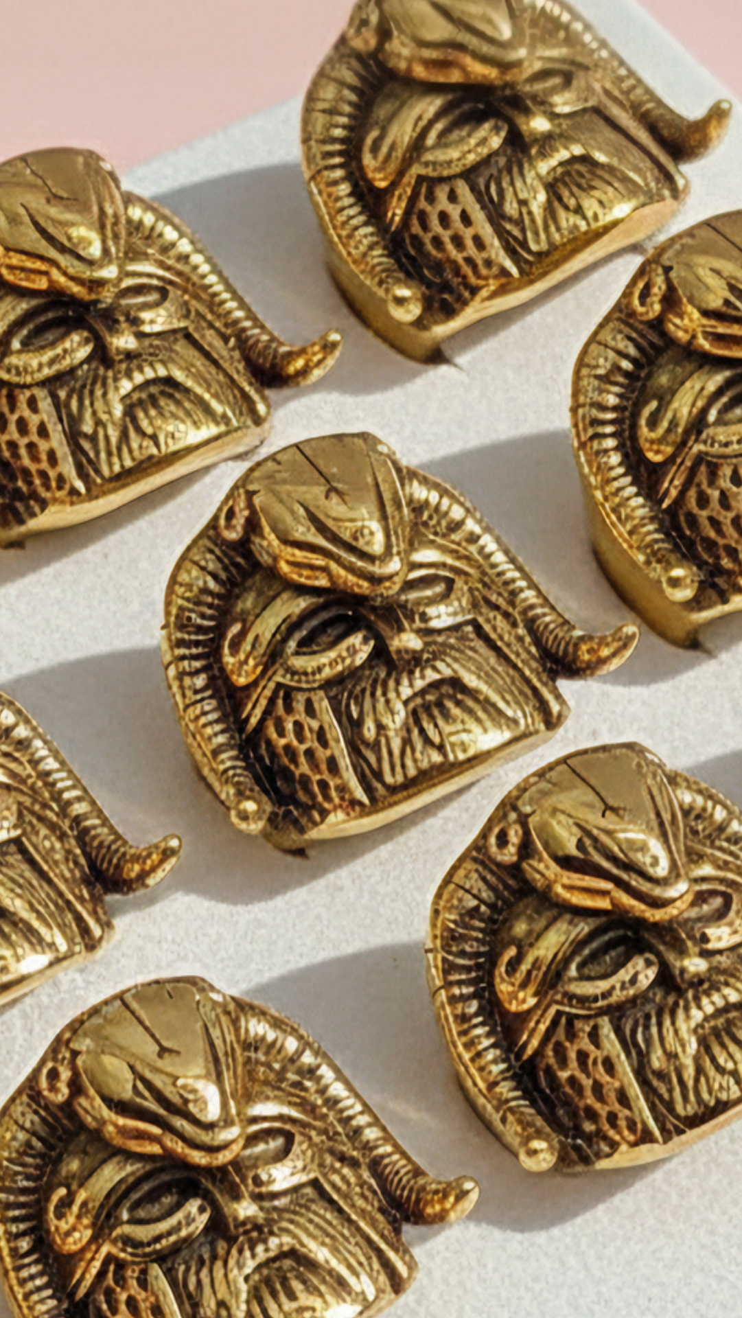 Waterproof Stainless Steel Viking Warrior Men's Biker Ring