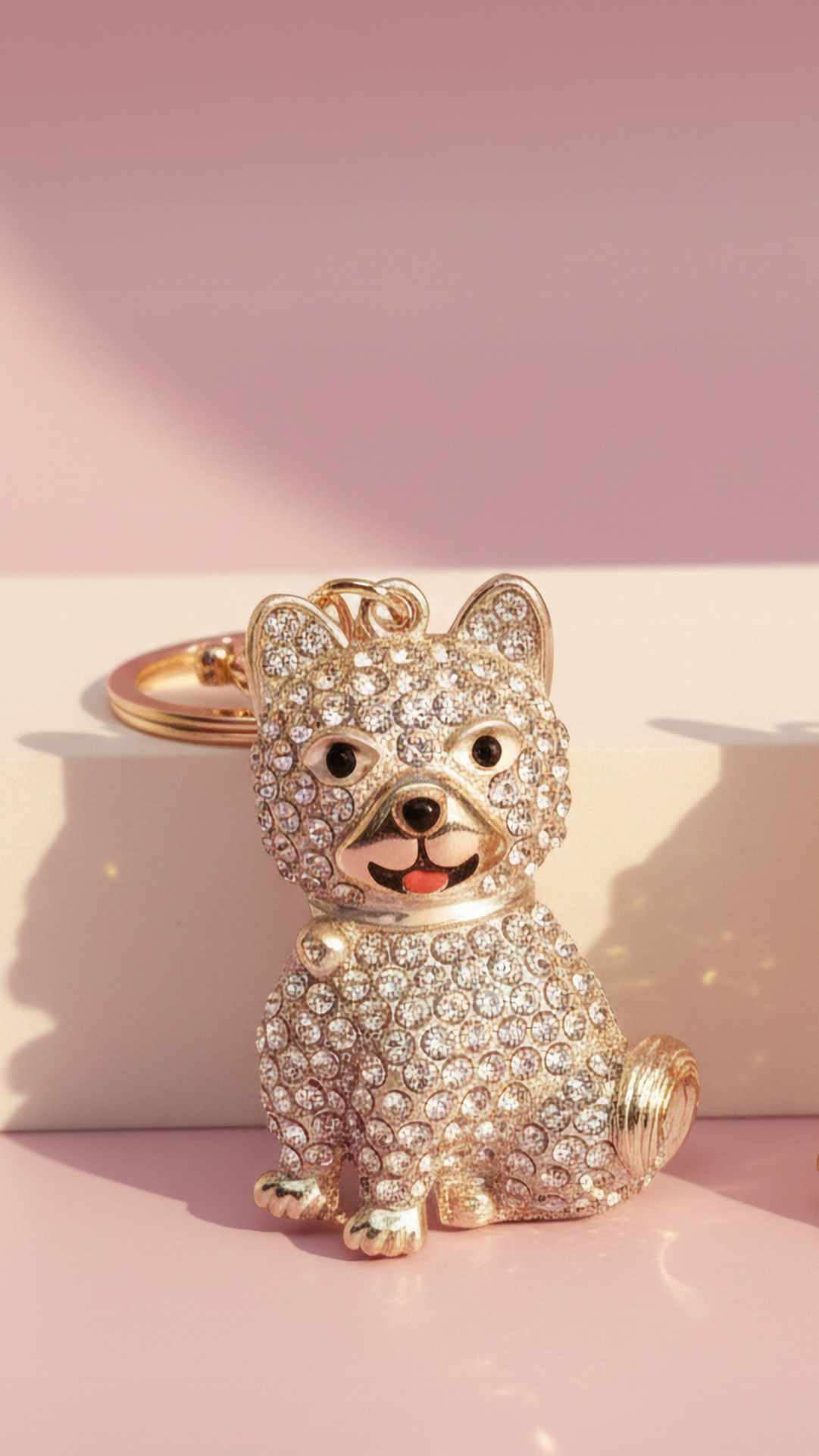 Dog Crystal Key Ring & Bag Charm