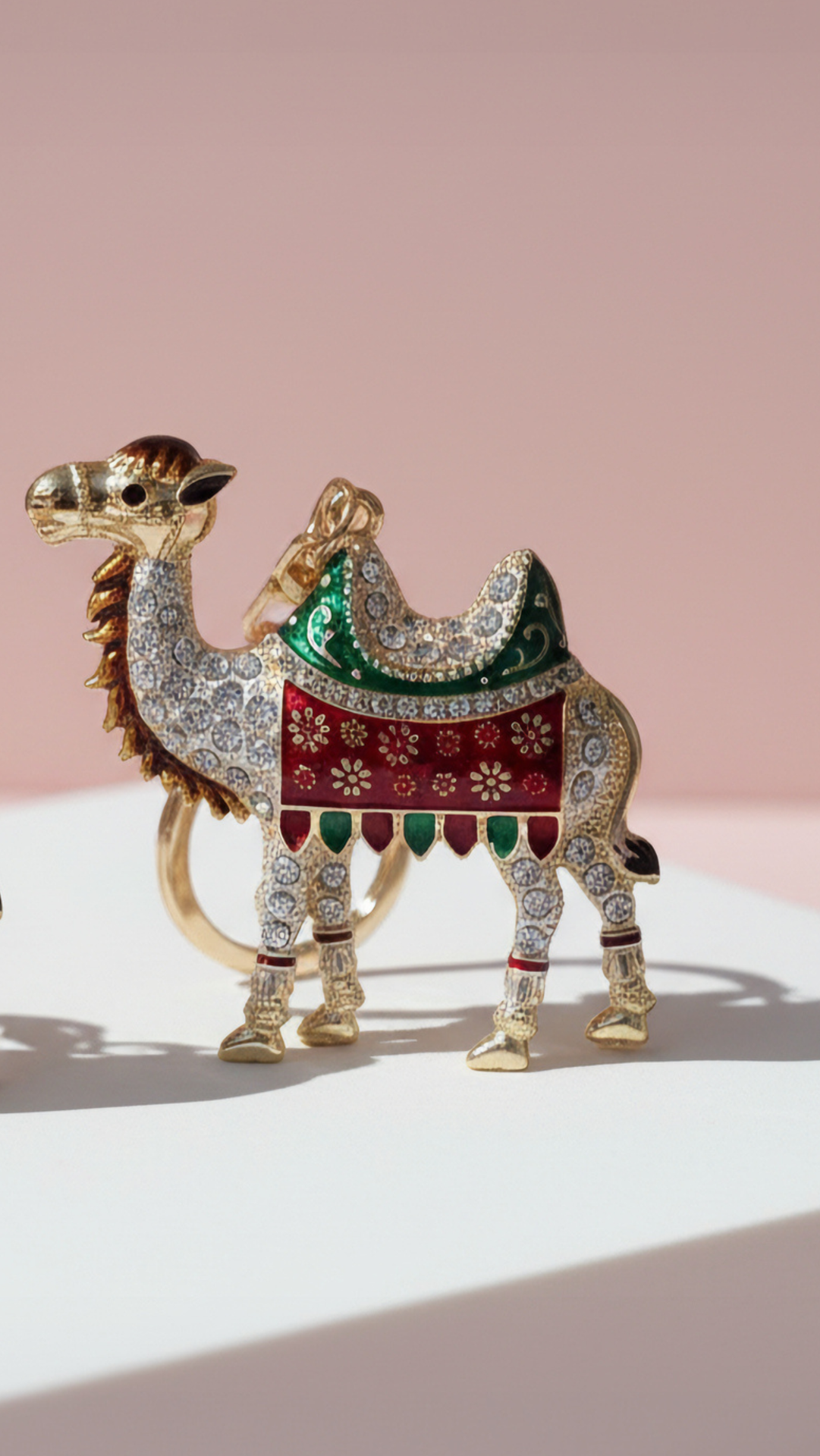 Camel Crystal Key Ring & Bag Charm
