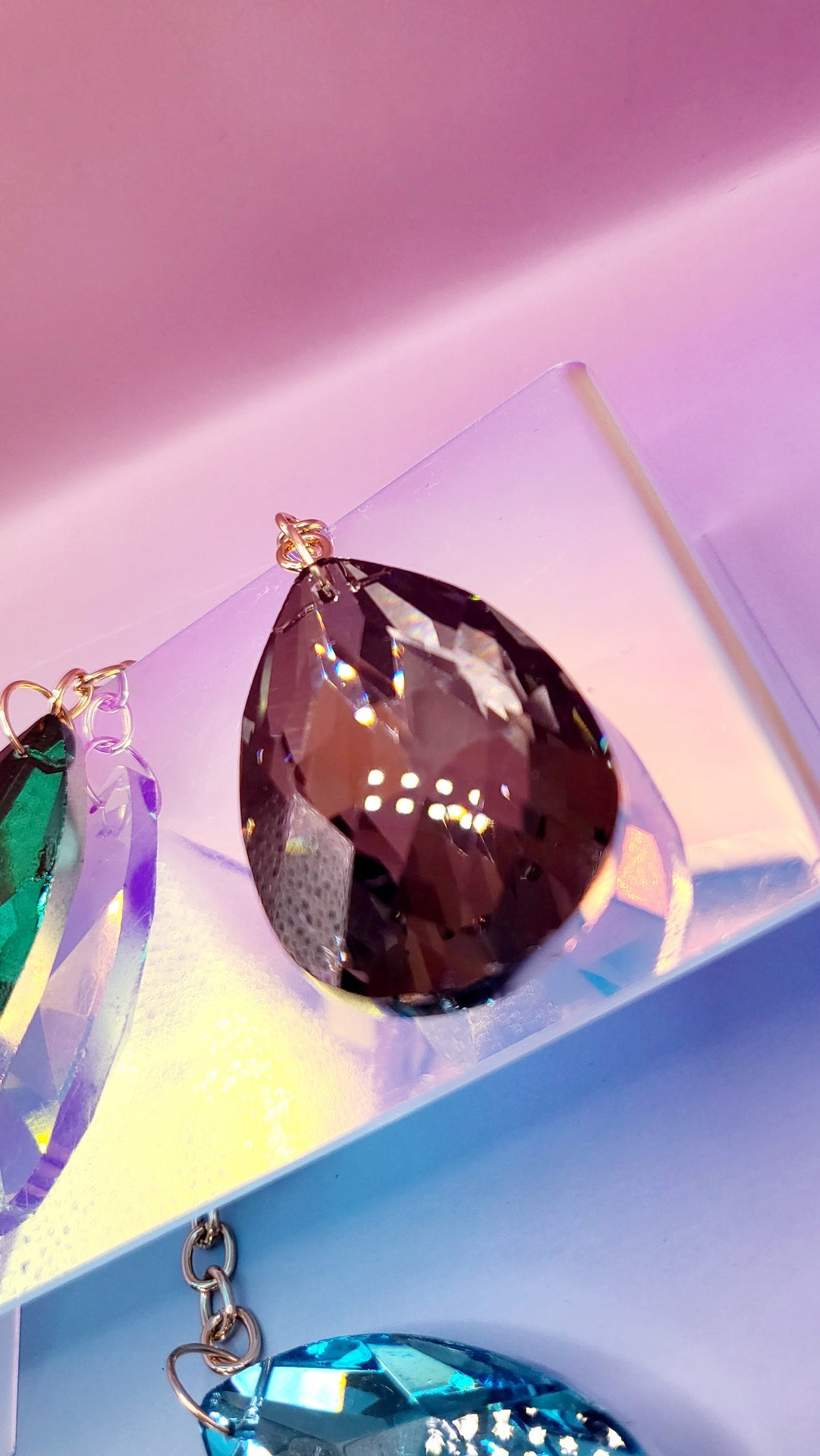 Faceted Crystal Keyring & Bag Charm