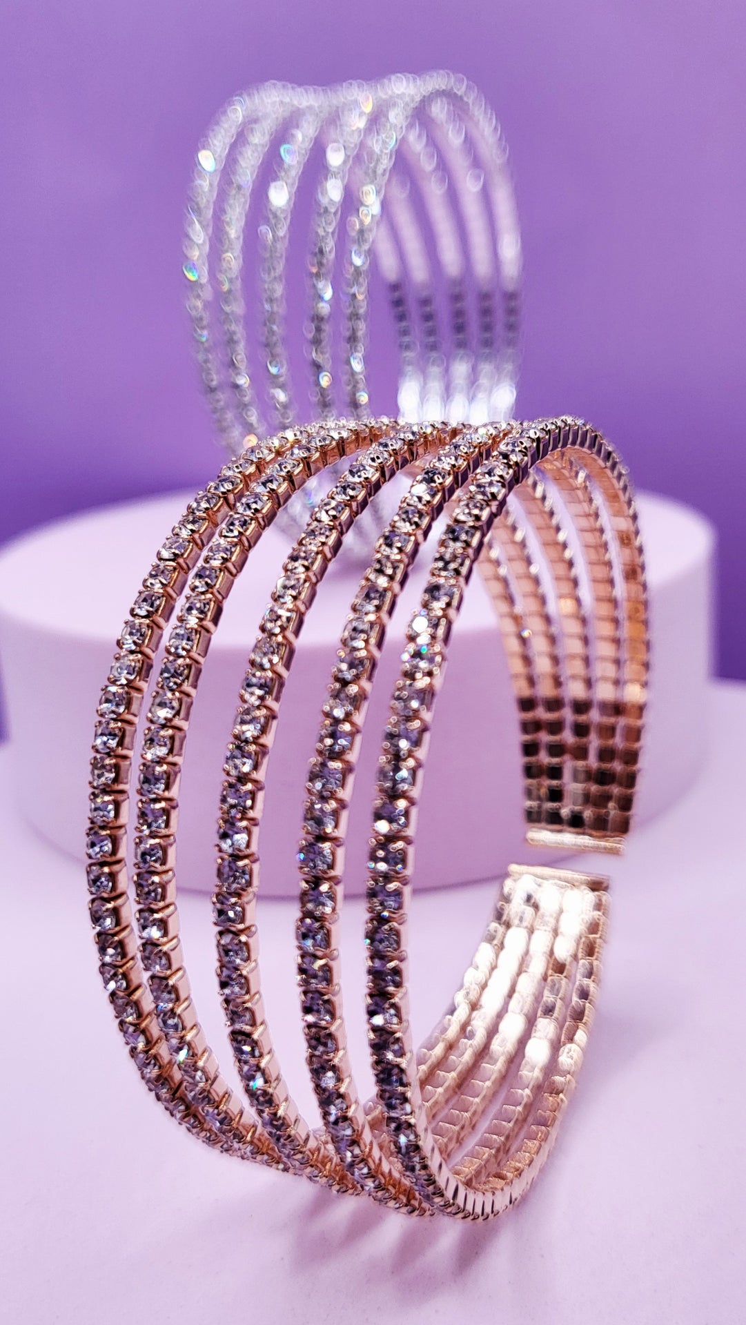 Glam Row Crystal Cuff Medium