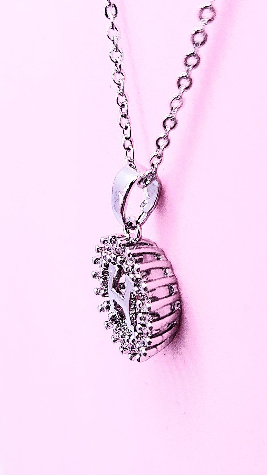 H Crystal Necklace