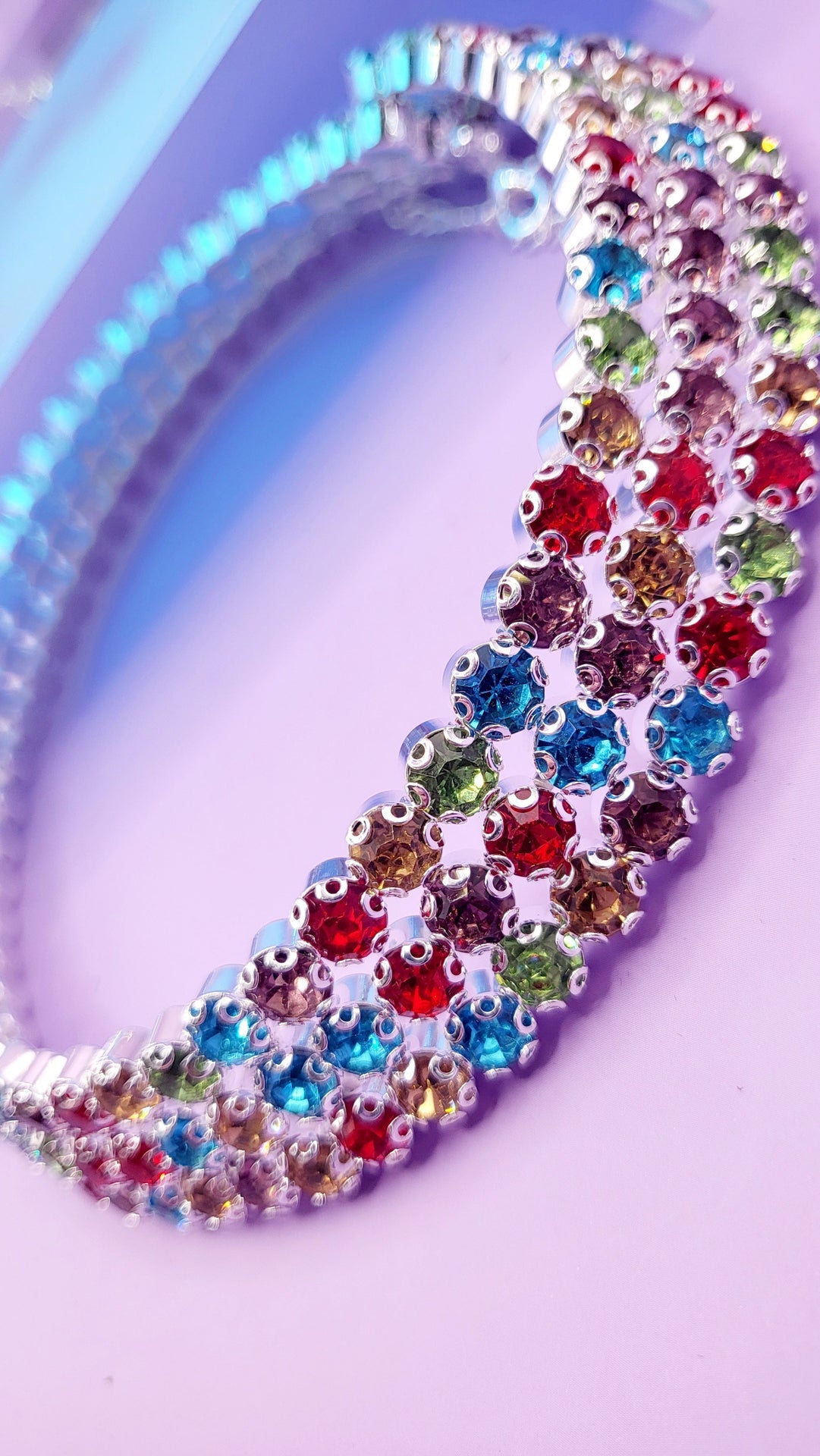 Crystal Layered Choker & Earrings Set