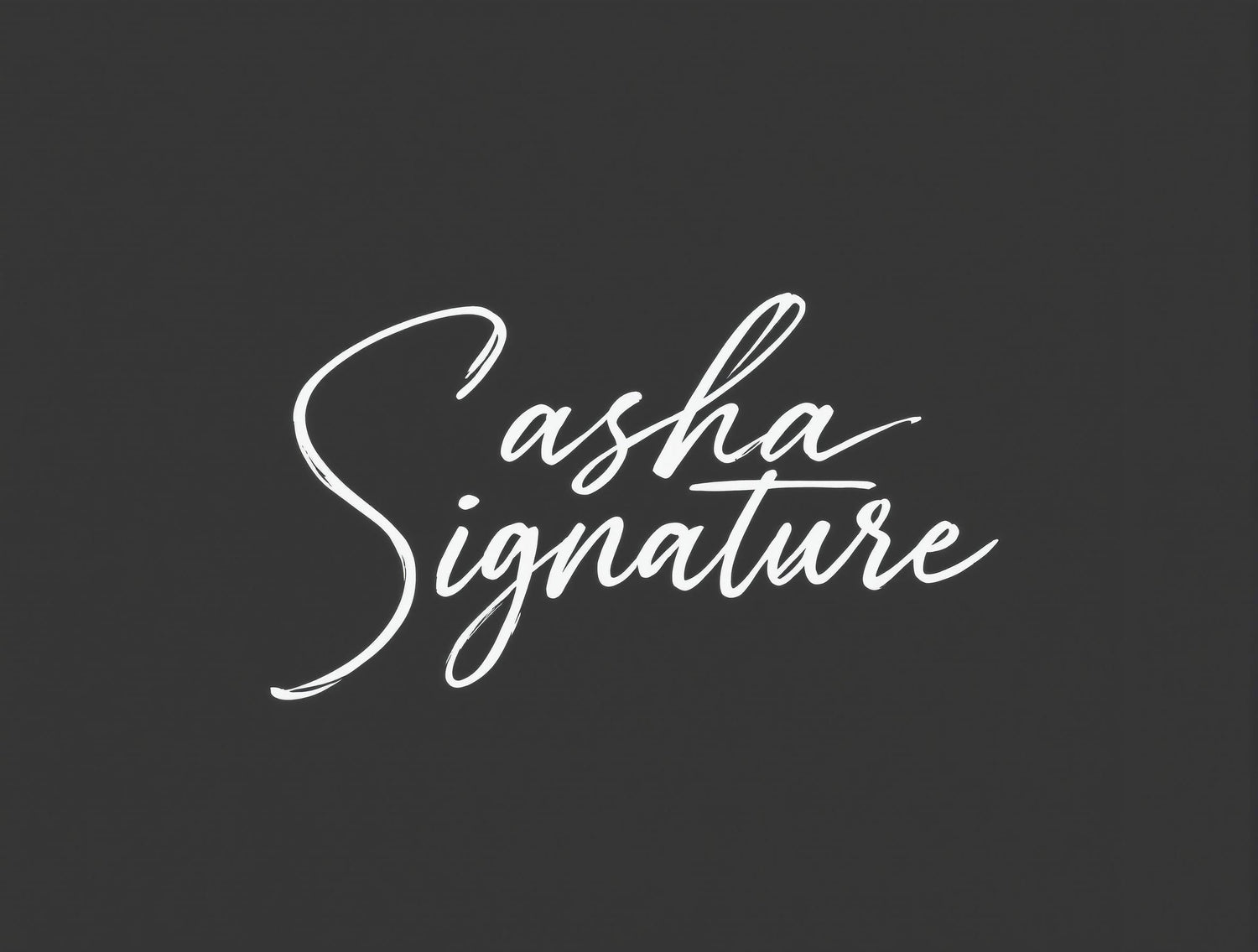 Sasha Signature 🖤