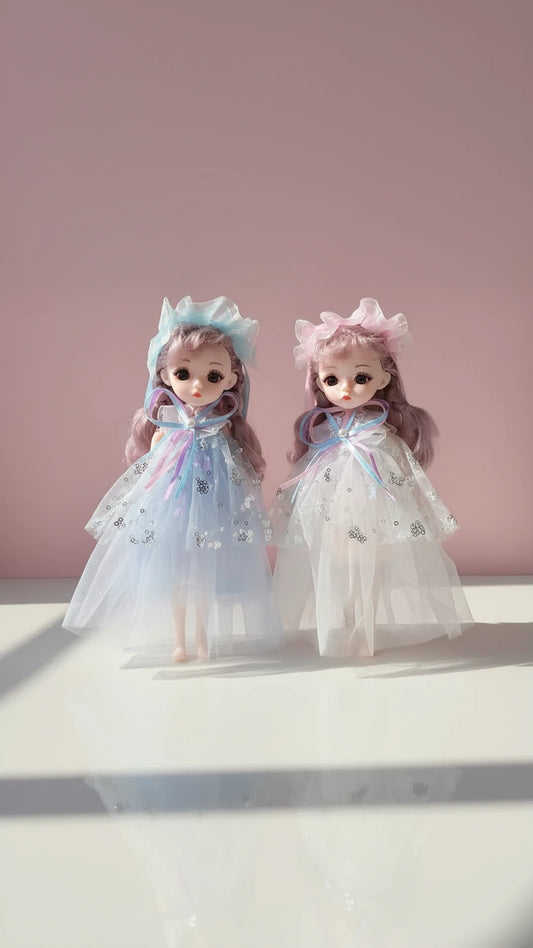 Fairy Princess Baby Doll Flexi Joint Key Ring & Bag Charm