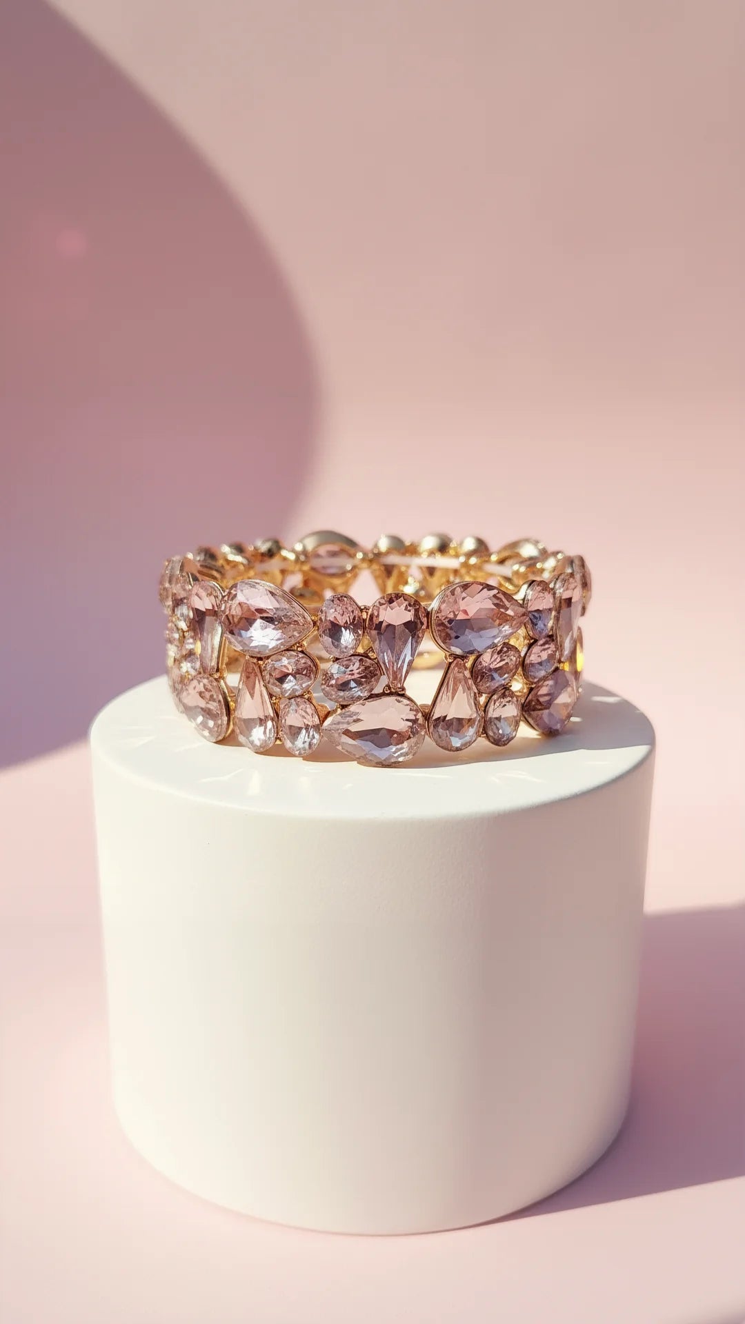 Teardrop Stretchy Crystal Bracelet