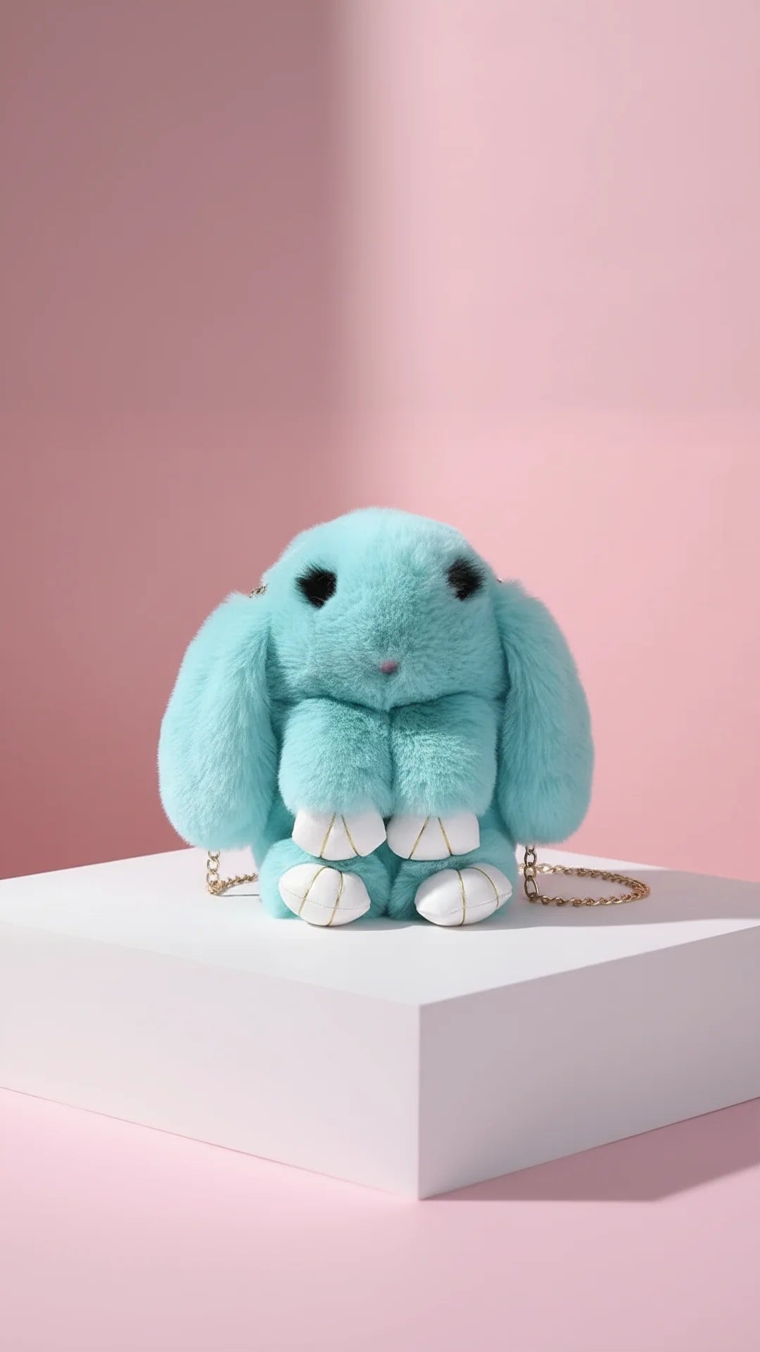 Deluxe Faux Fur Bunny Rabbit Backpack – Soft Plush Handbag