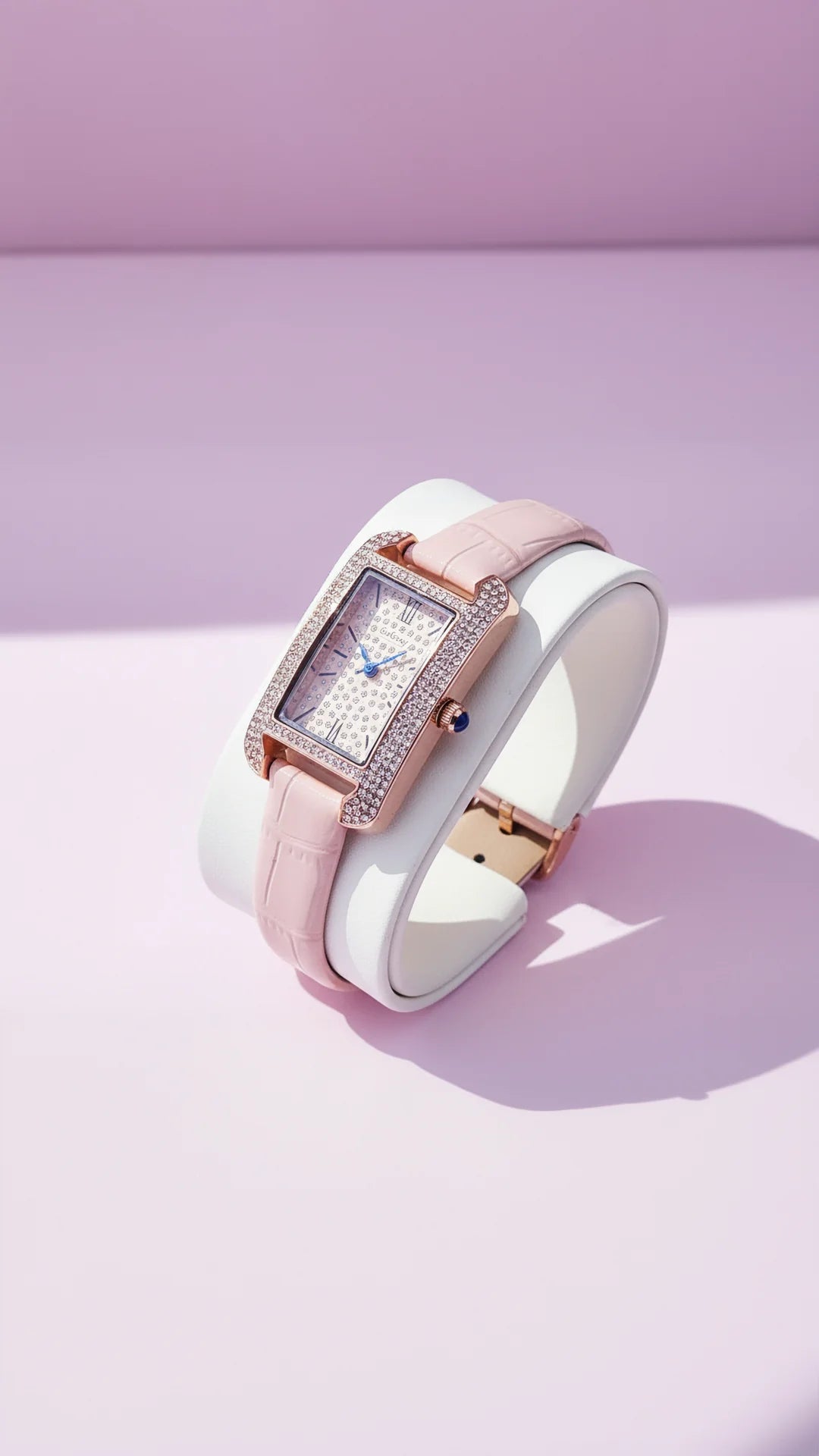 Crystal Bezel Oblong Face Watch