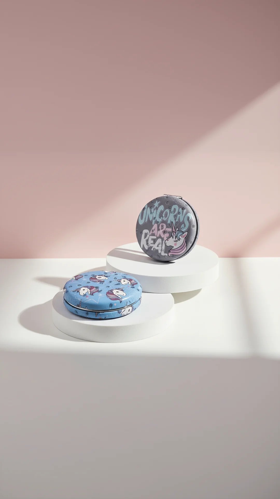 Unicorn Sparkly Compact Mirrors Pack of 12