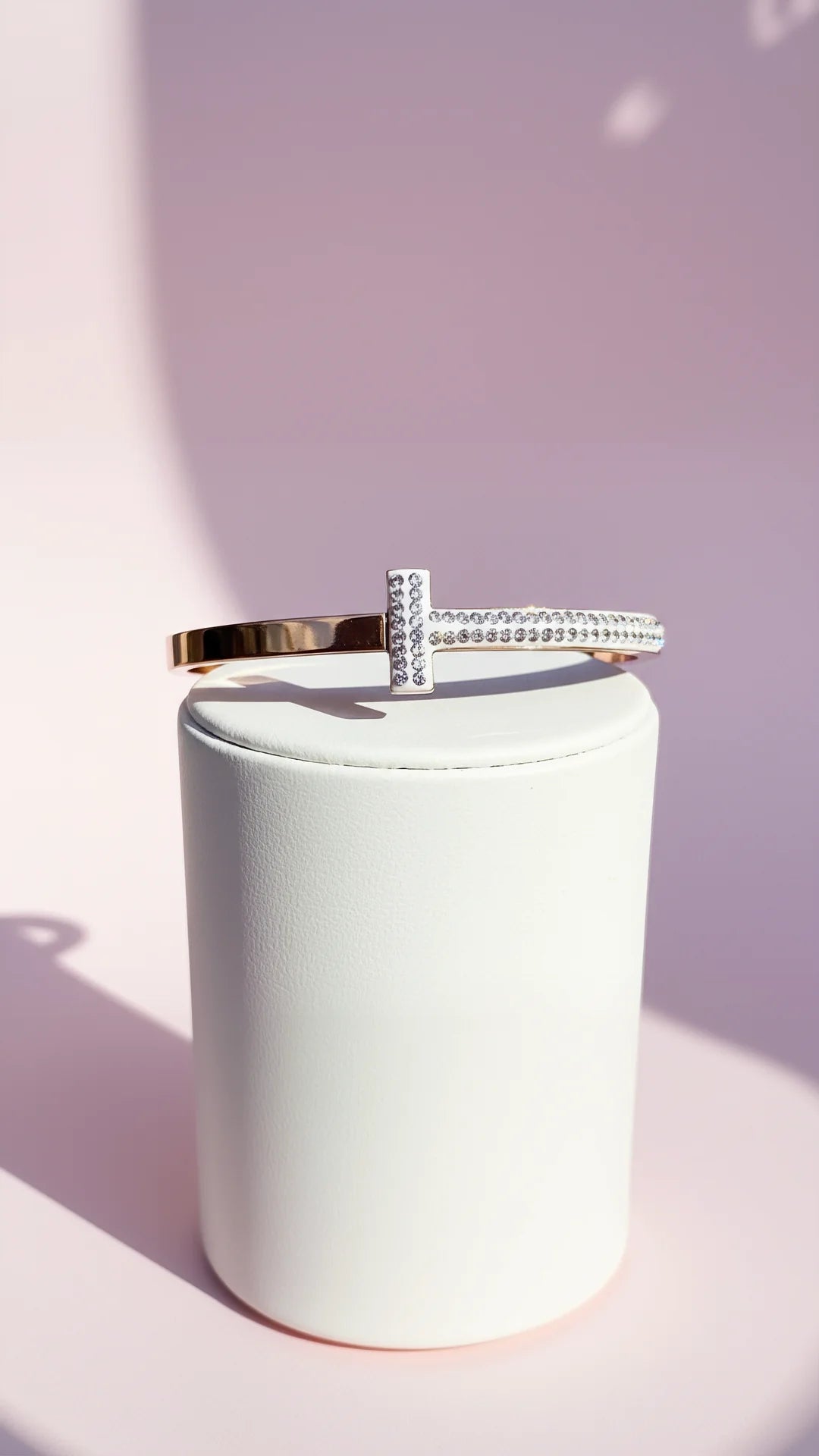 Waterproof Pavé Stainless Steel T Bangle