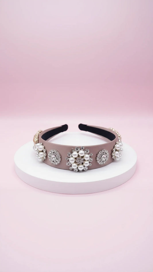 Luxe Pearl Crystal Hair band