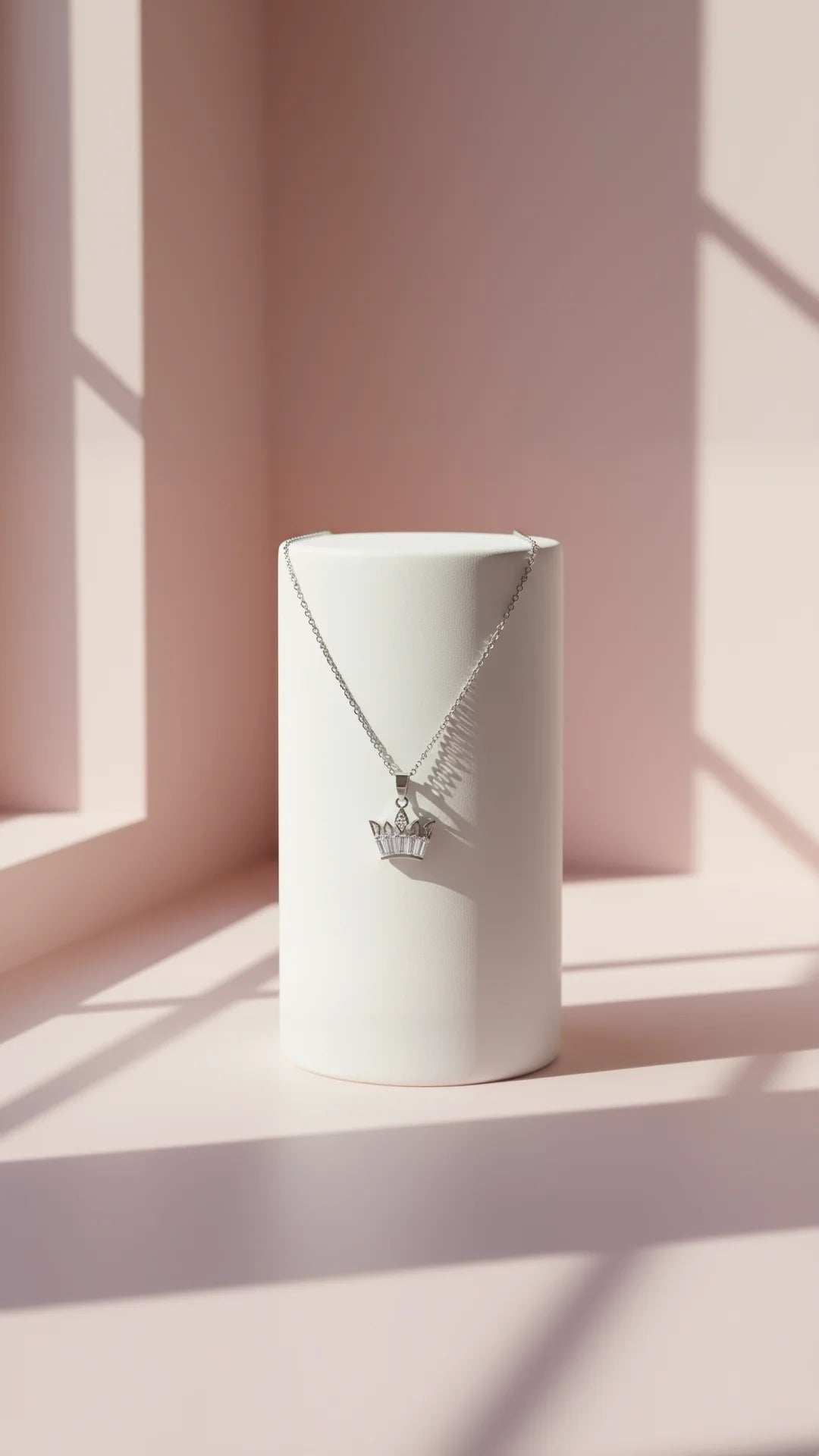 Crown Crystal Pendant Necklace